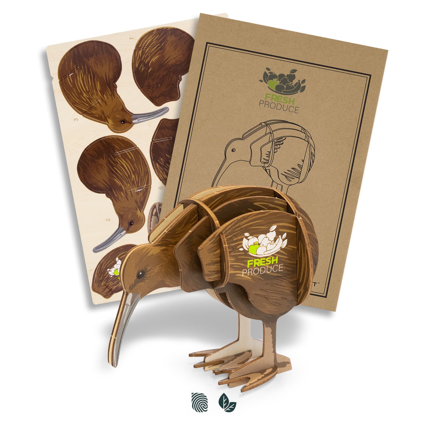 BRANDCRAFT Kiwi Wooden Model · Product view