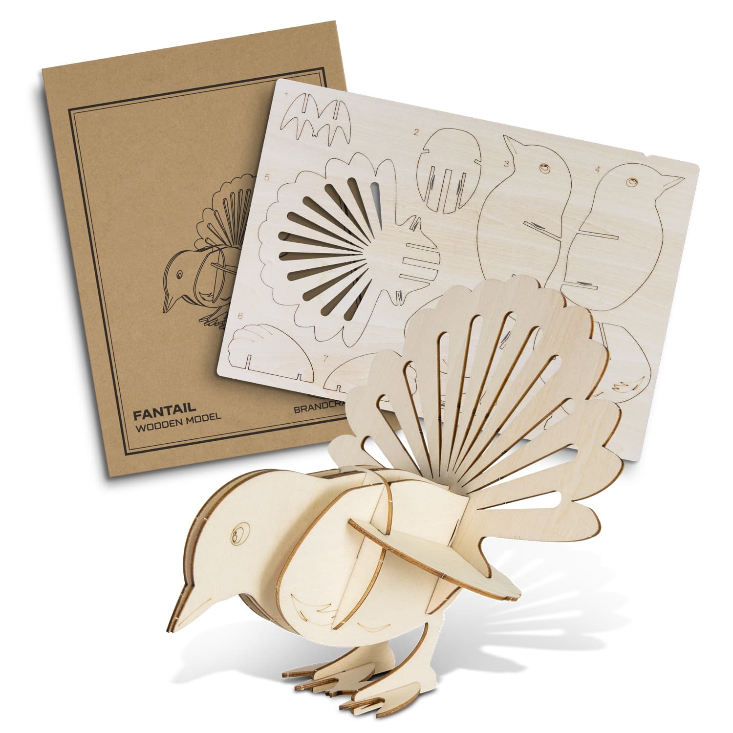 BRANDCRAFT Fantail Wooden Model · Product view