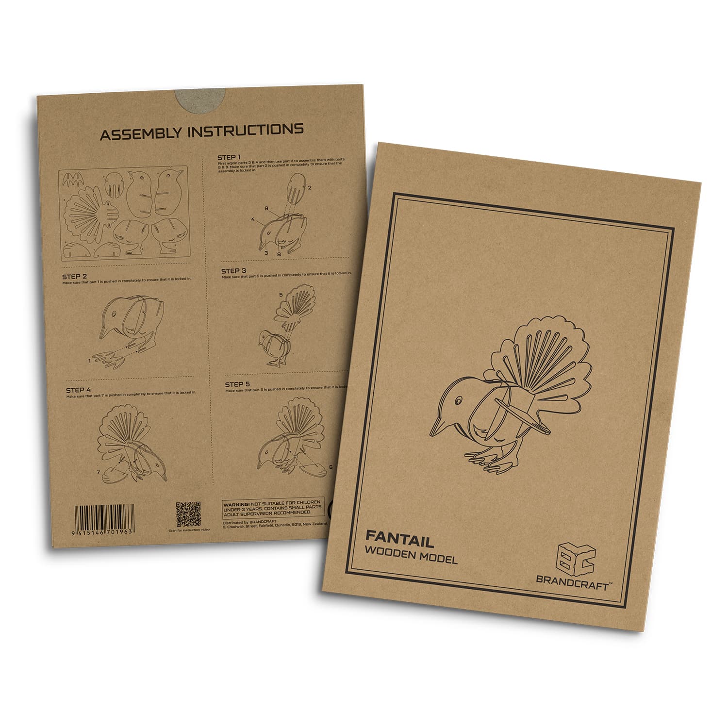 BRANDCRAFT Fantail Wooden Model · Product view