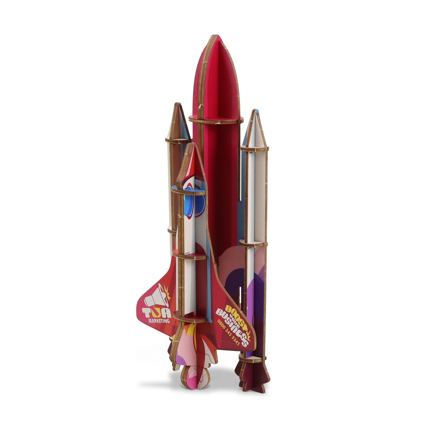 BRANDCRAFT Rocket Ship Wooden Model · Product view