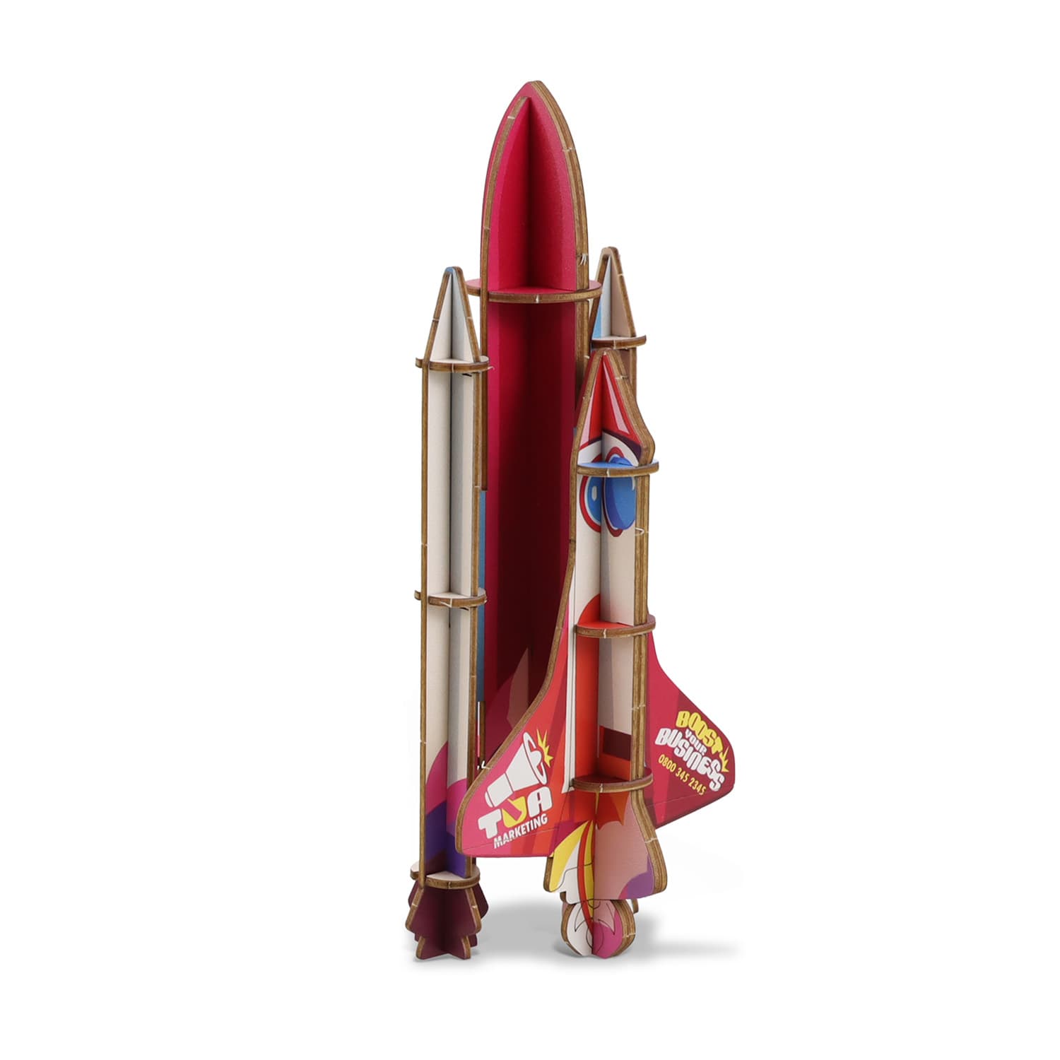 BRANDCRAFT Rocket Ship Wooden Model · Product view