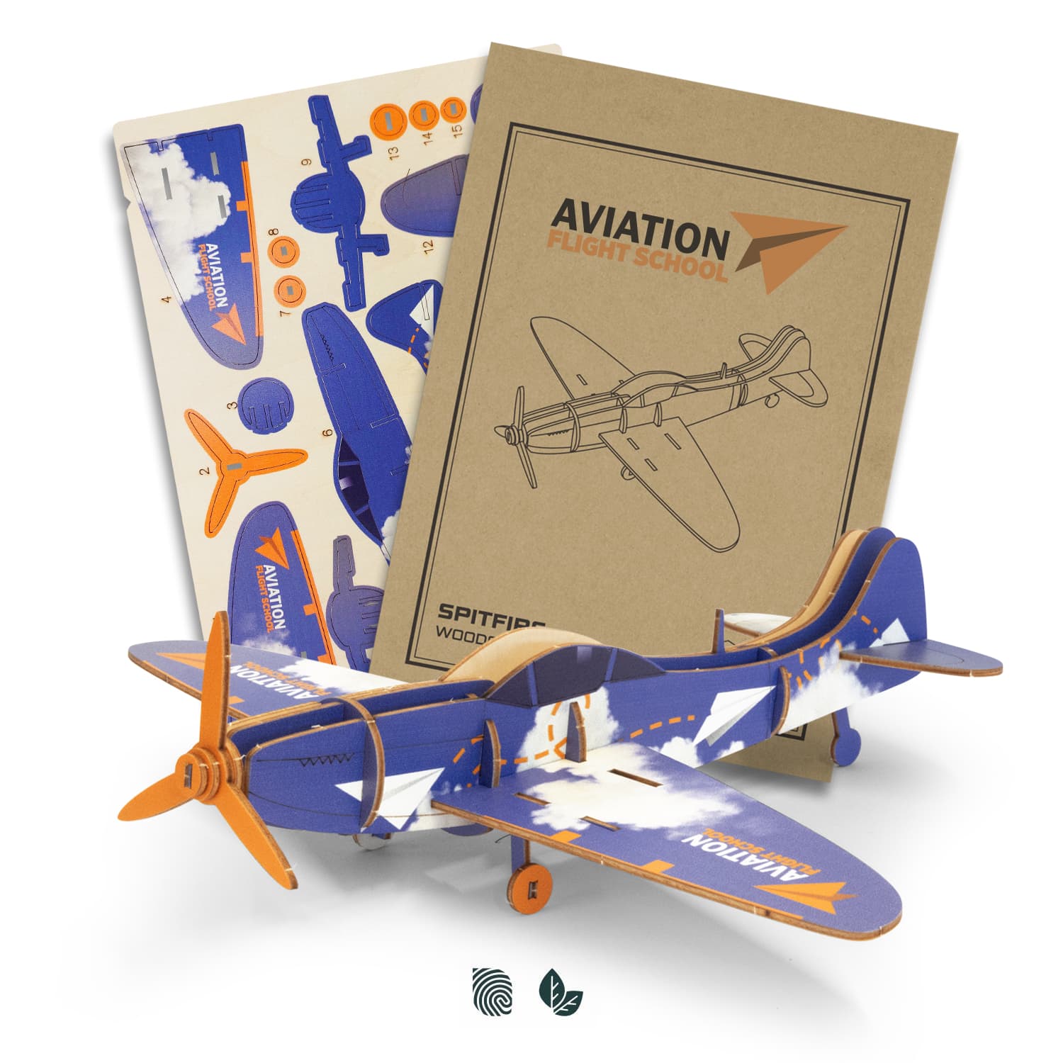 BRANDCRAFT Spitfire Wooden Model · Product view
