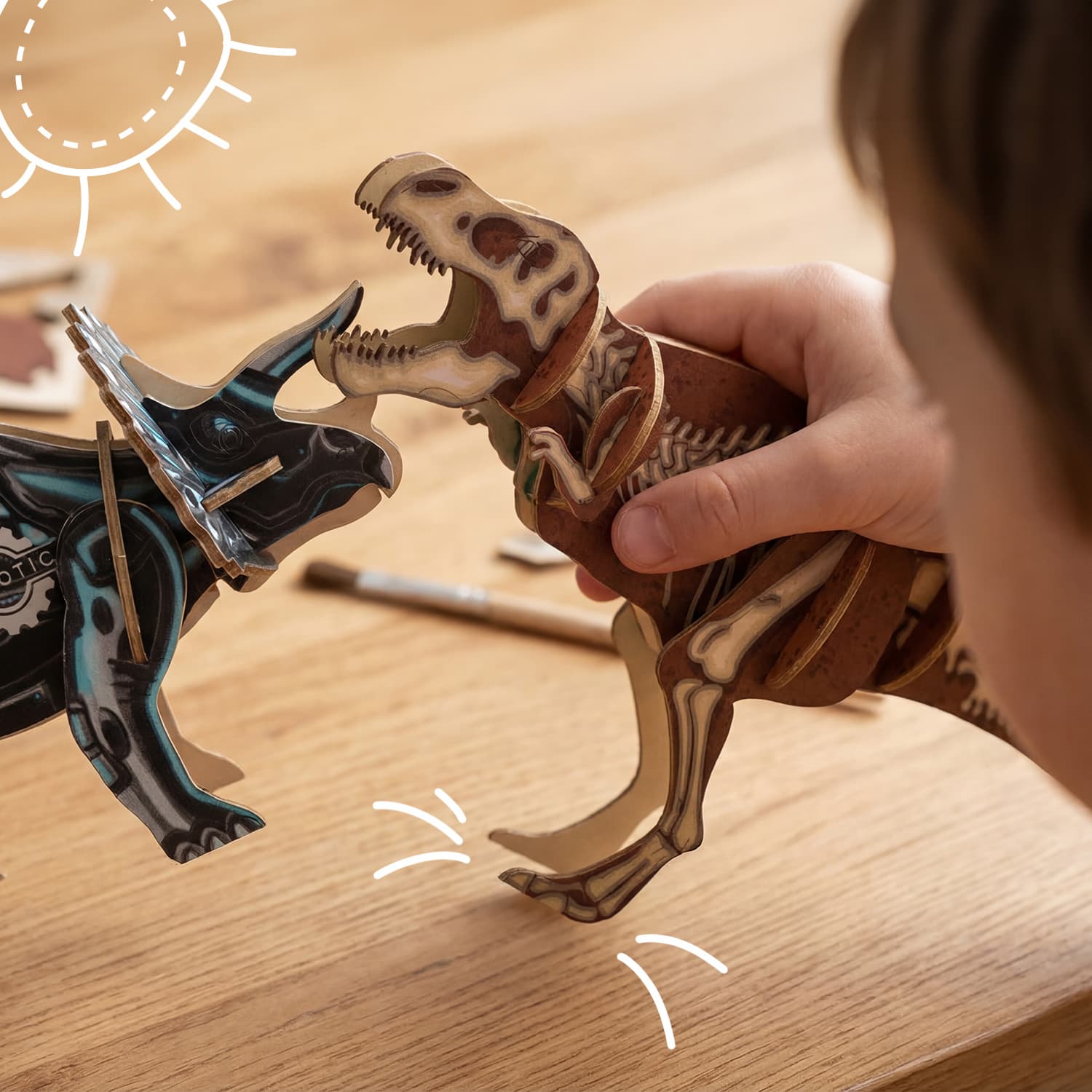 BRANDCRAFT Tyrannosaurus Rex Wooden Model · Product view