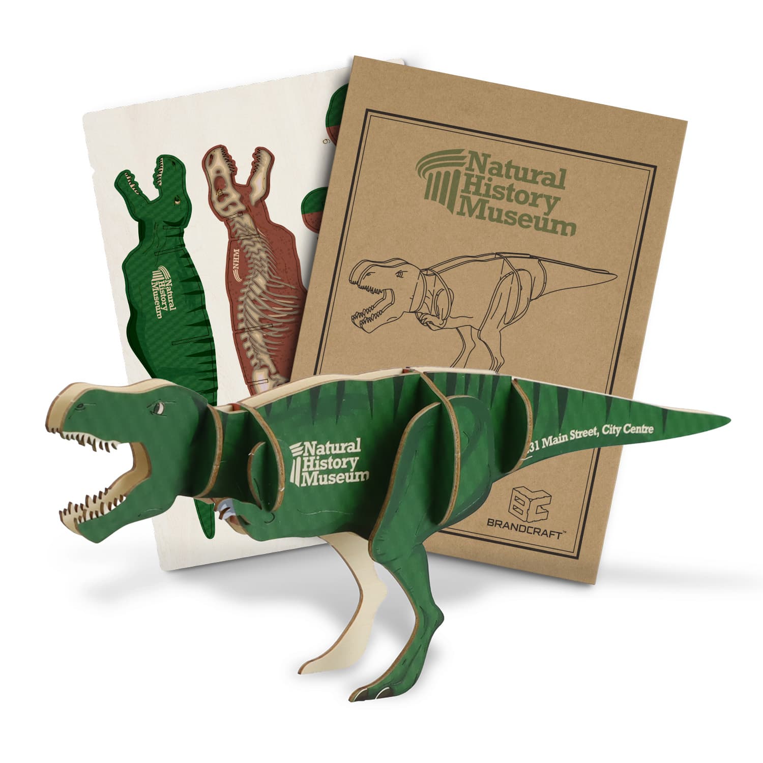 BRANDCRAFT Tyrannosaurus Rex Wooden Model · Product view