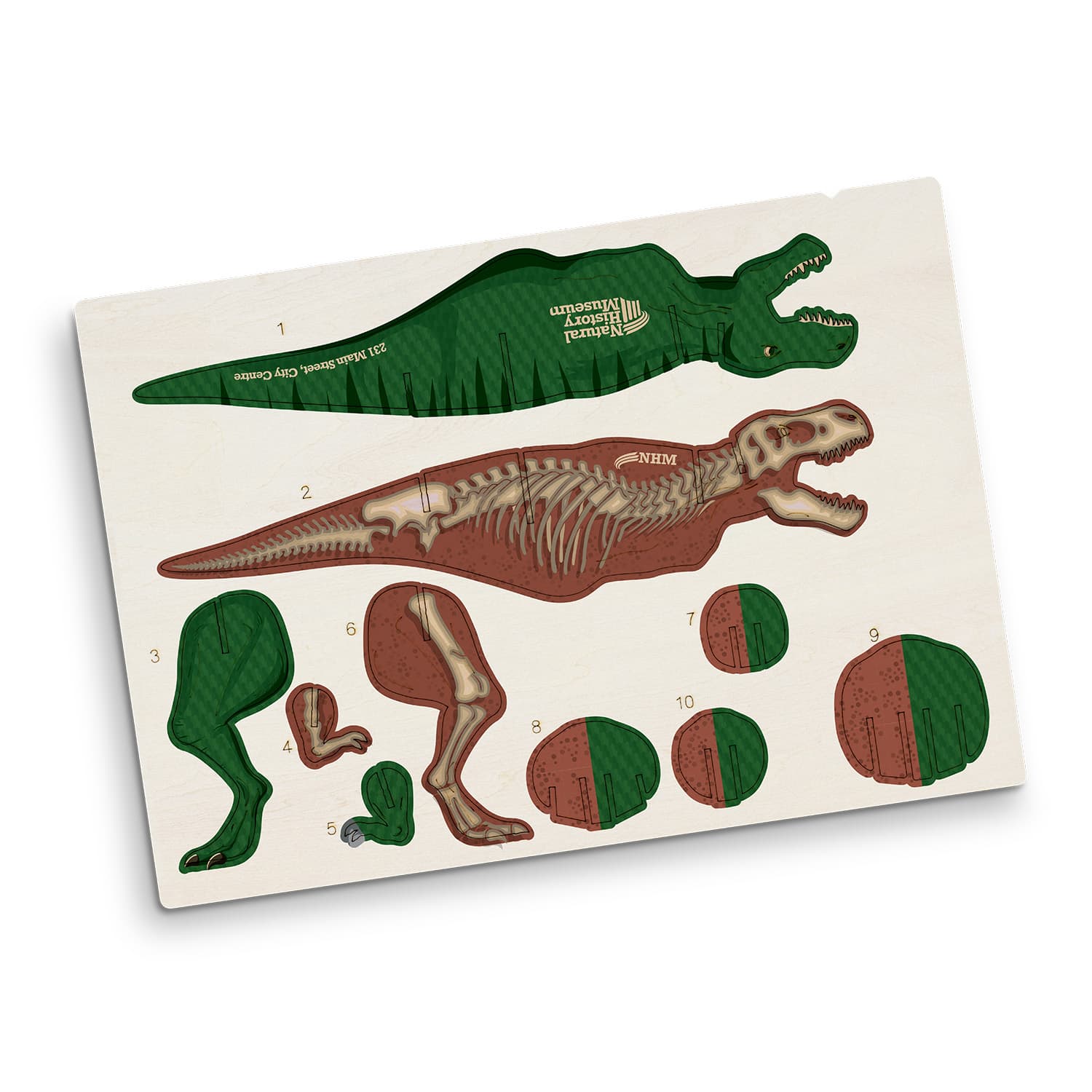 BRANDCRAFT Tyrannosaurus Rex Wooden Model · Product view