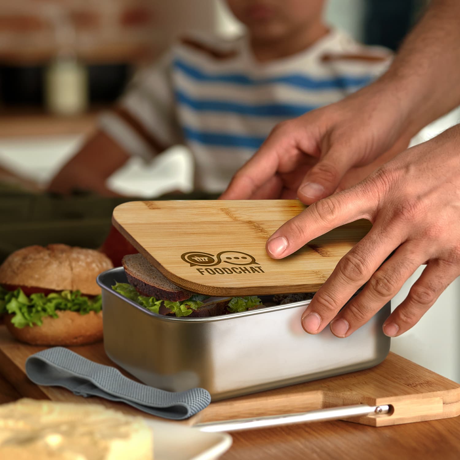 NATURA Stainless Steel Lunch Box · Product view