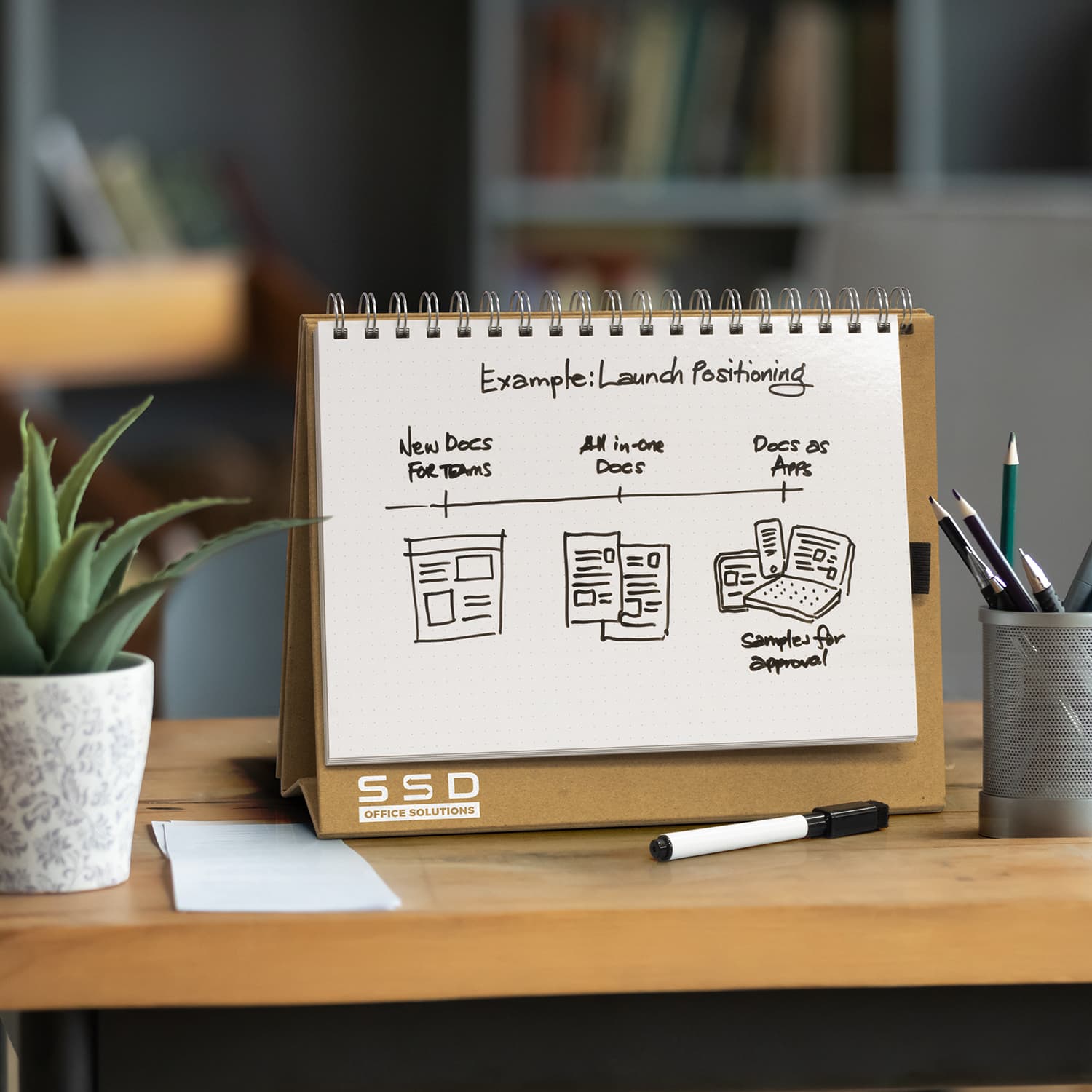 Desk Whiteboard Notebook · Product view