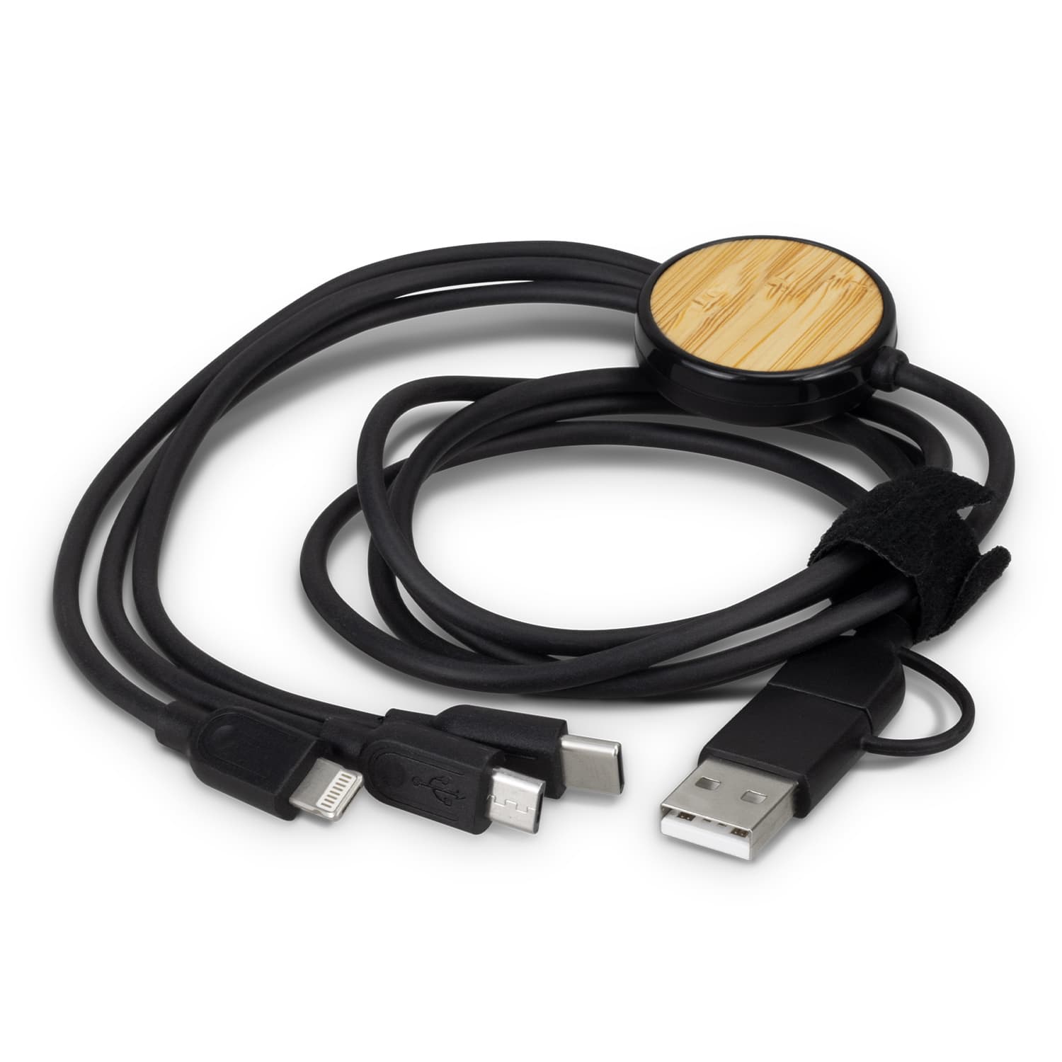 Bamboo Triple Connector Cable · Product view