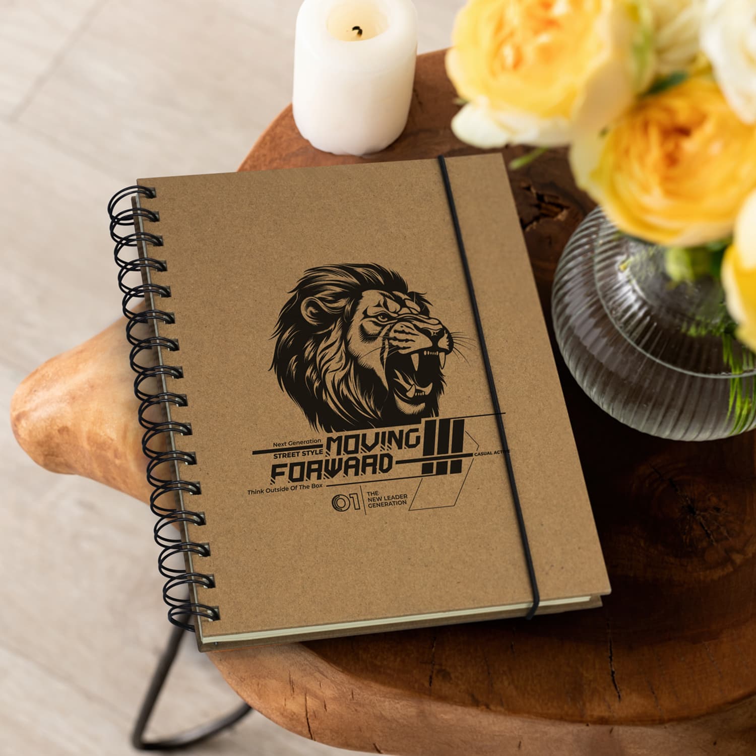 Sugarcane Paper Spiral Notebook · Product view