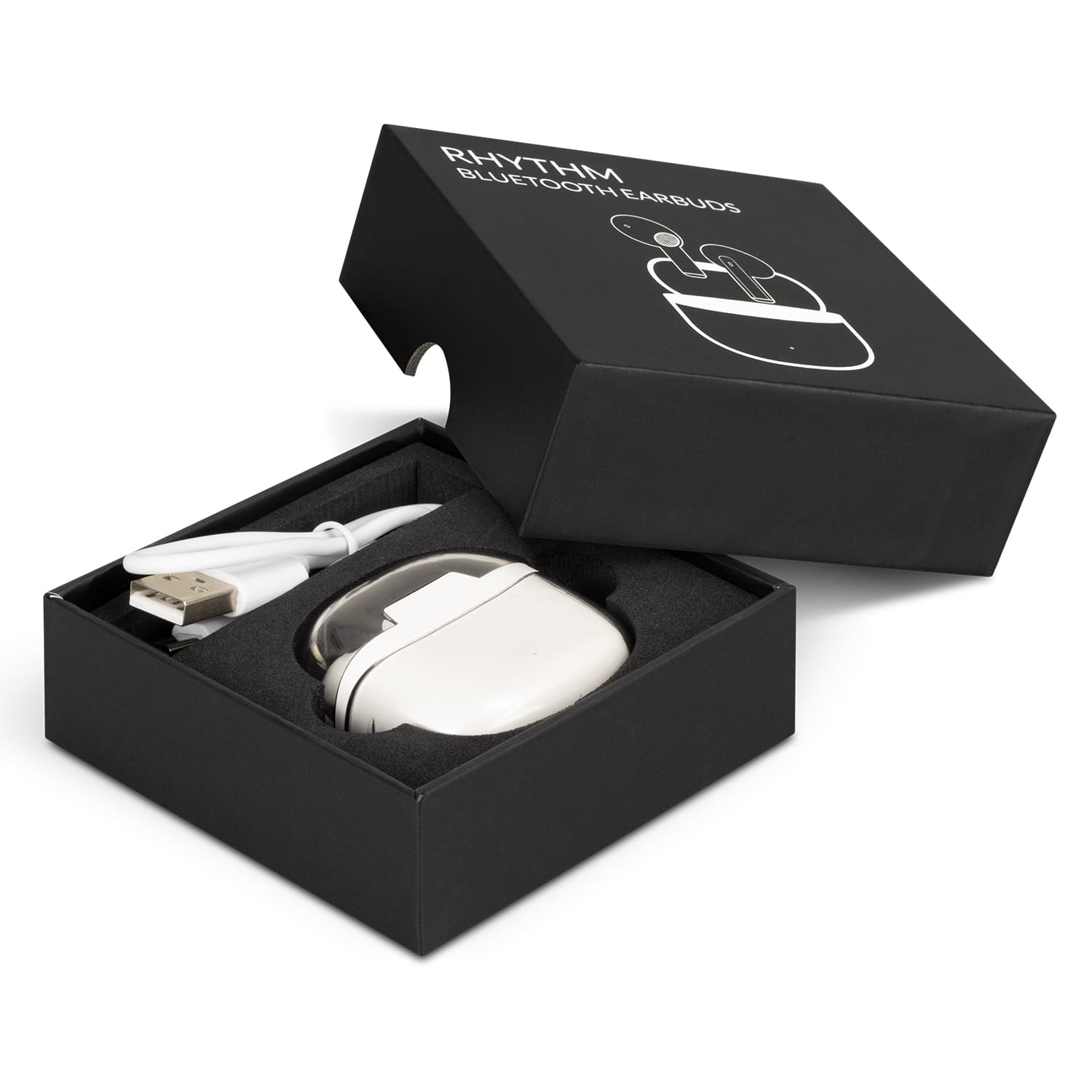 Rhythm Bluetooth Earbuds · Product view