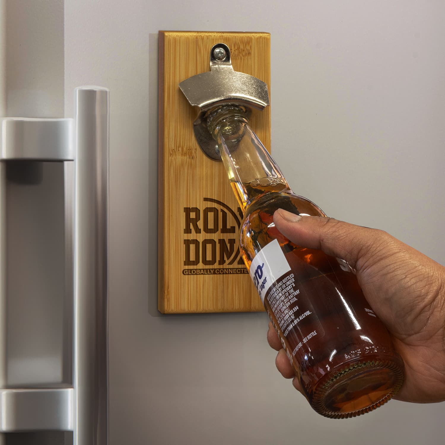 NATURA Bamboo Fridge Bottle Opener · Product view