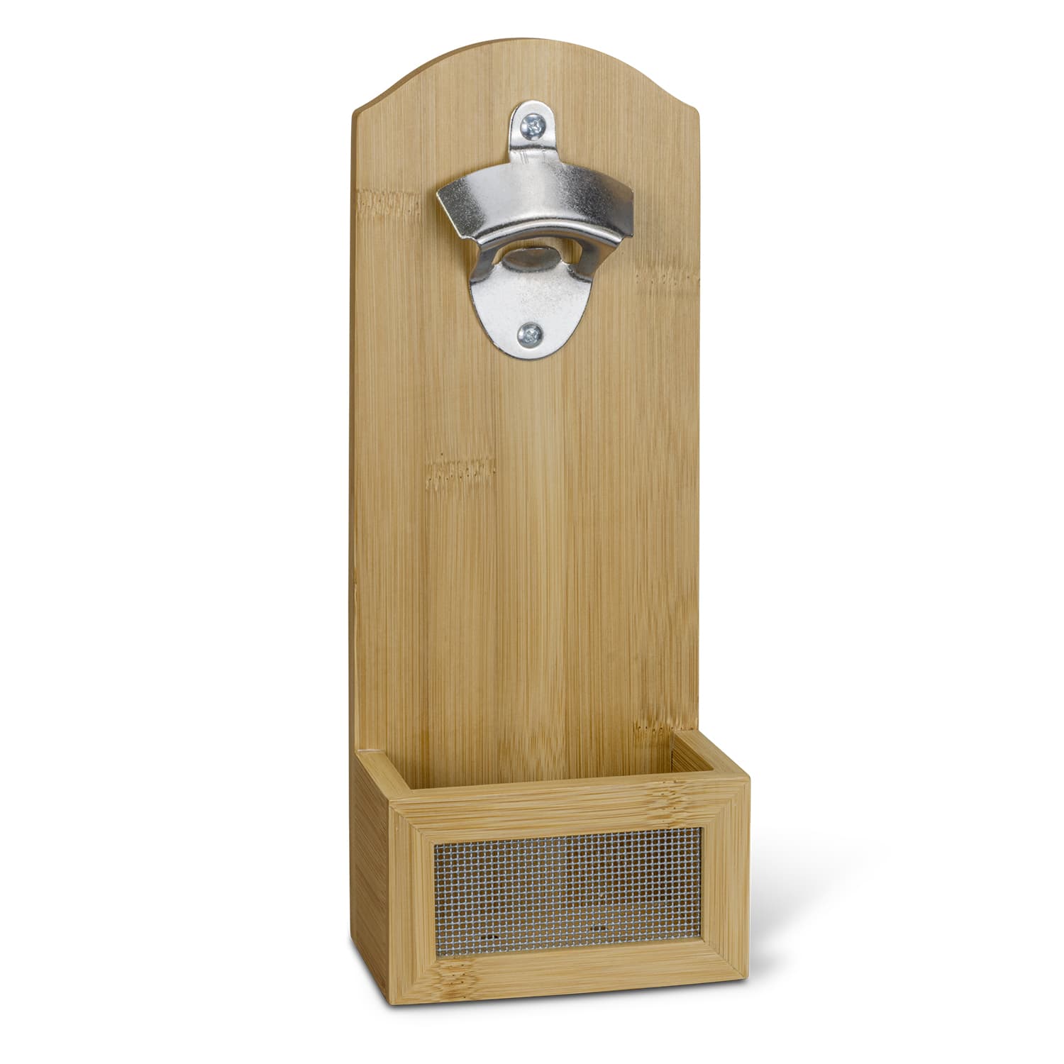 NATURA Bamboo Wall Mounted Bottle Opener · Natural · front