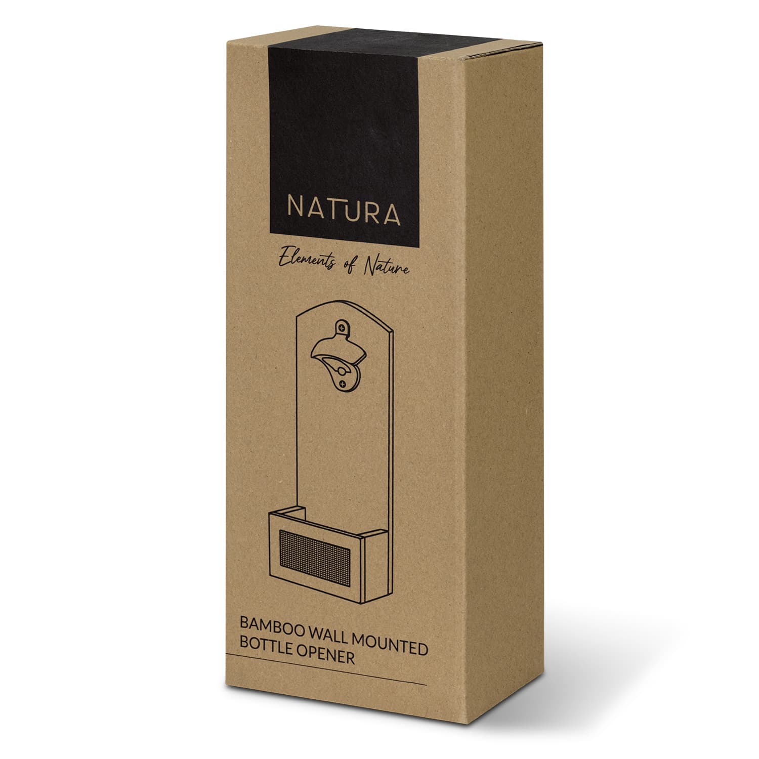 NATURA Bamboo Wall Mounted Bottle Opener · Product view