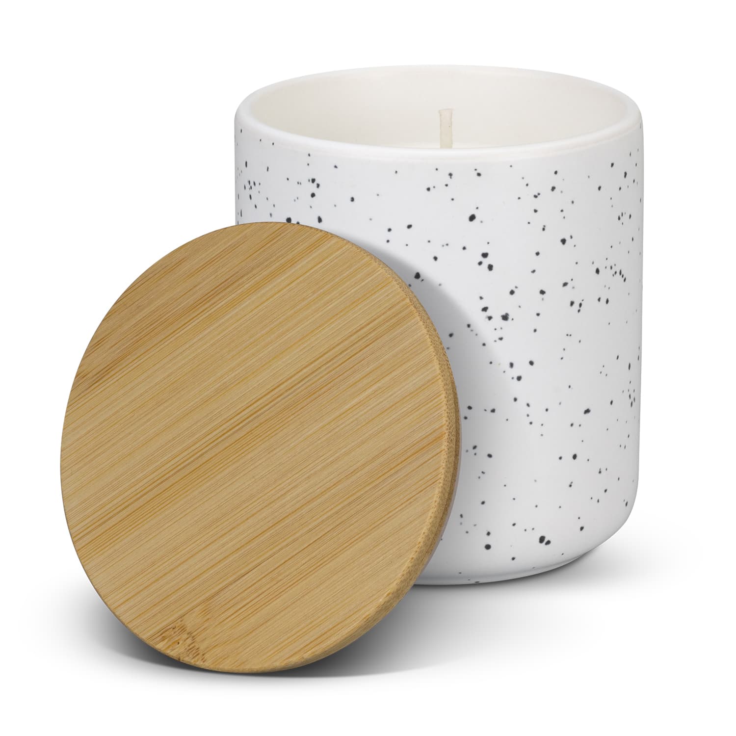 NATURA Candle with Bamboo Lid · Product view