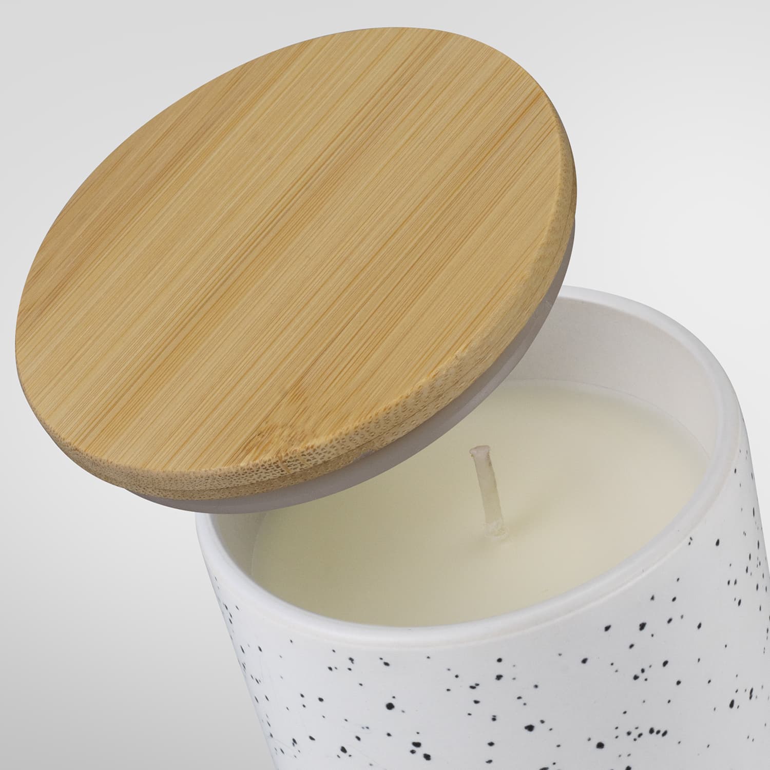 NATURA Candle with Bamboo Lid · Product view