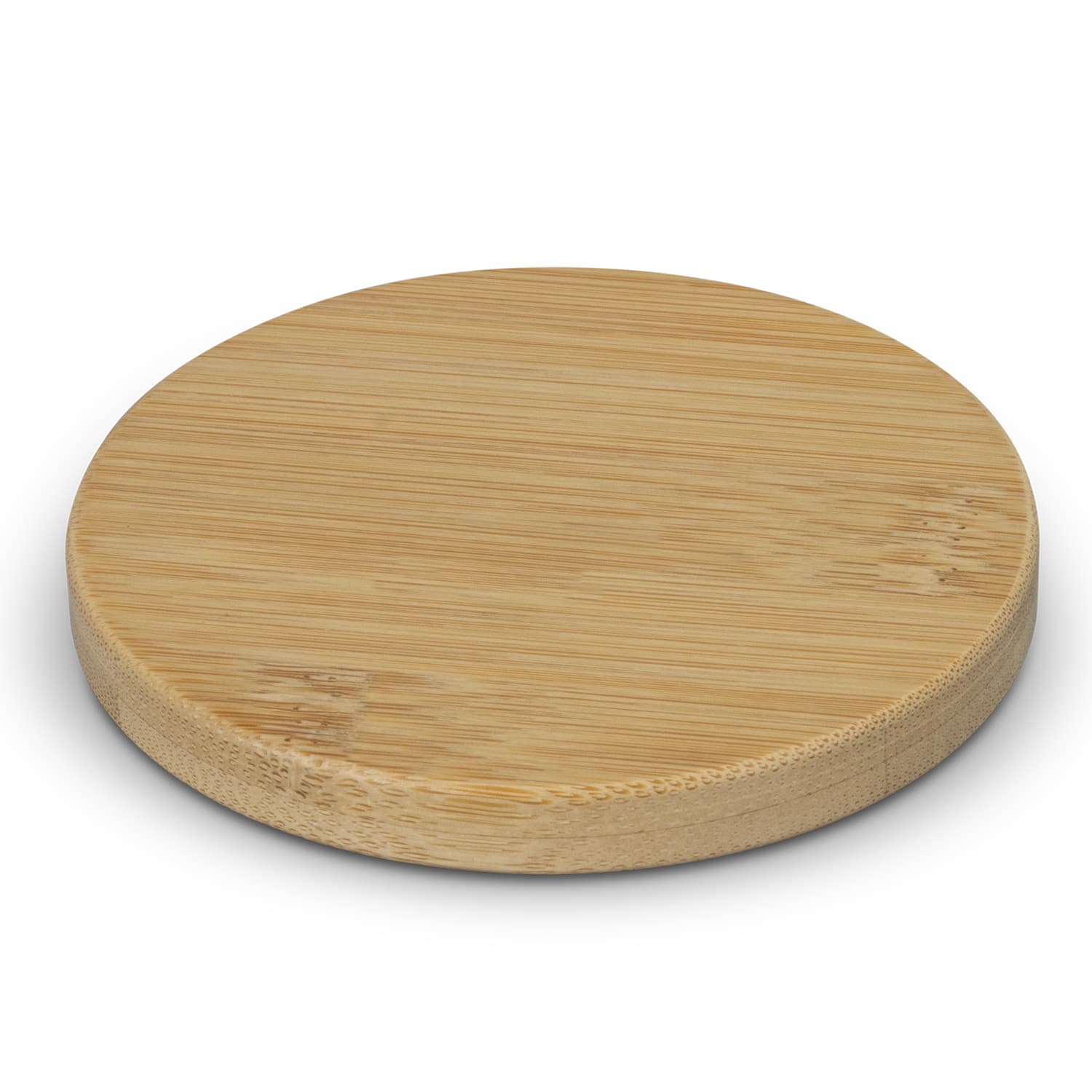 Bamboo Bottle Opener Coaster - Round · Product view