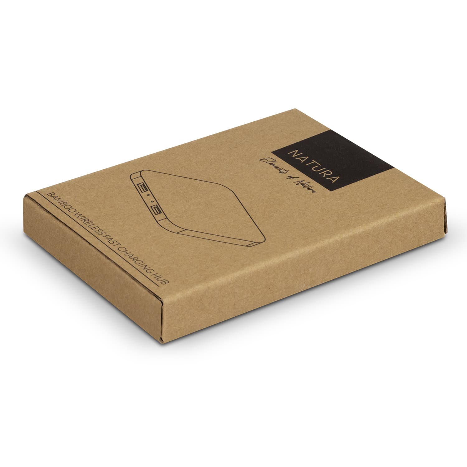 NATURA Bamboo Wireless Fast Charging Hub · Product view