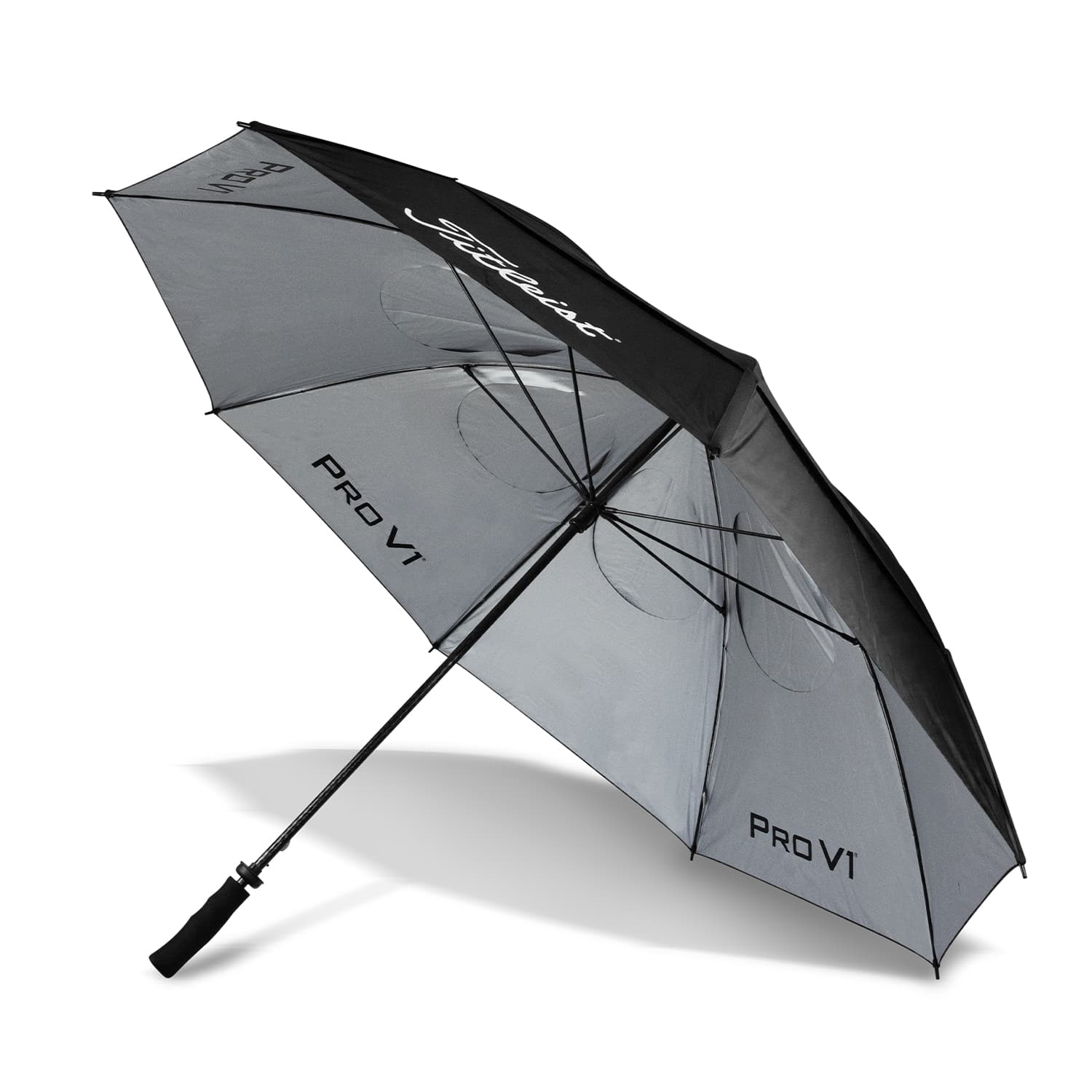 Titleist Tour Double Canopy Umbrella · Black · front