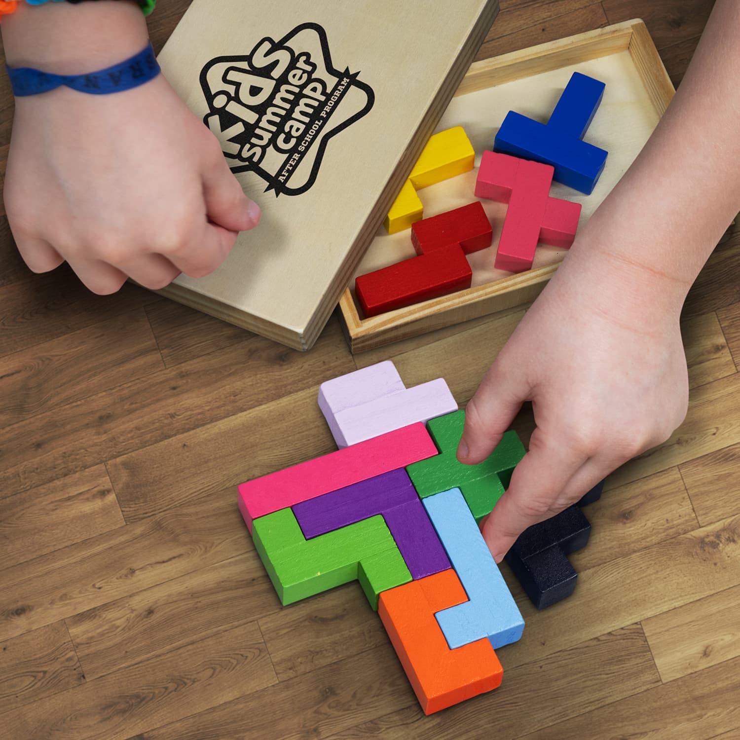 Pentomino Wooden Puzzle · Product view