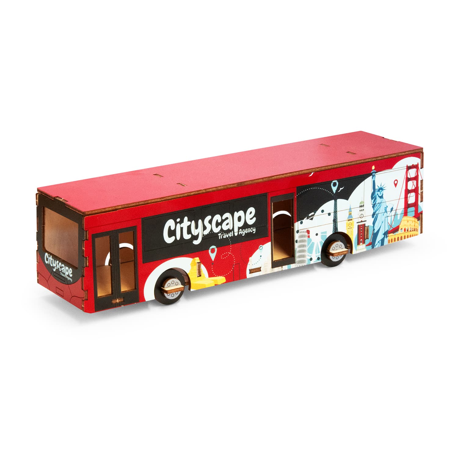 BRANDCRAFT Bus Wooden Model · Product view