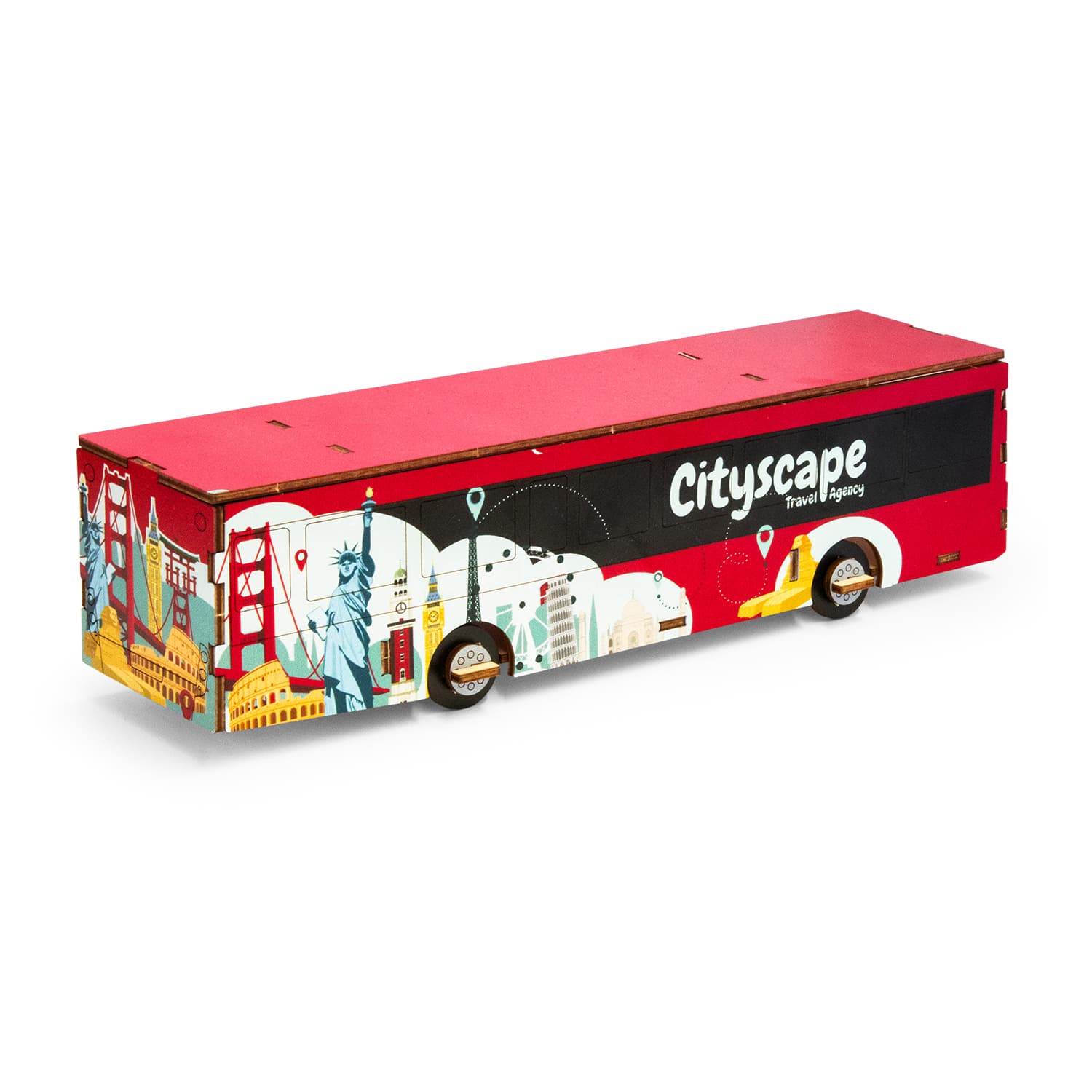 BRANDCRAFT Bus Wooden Model · Product view