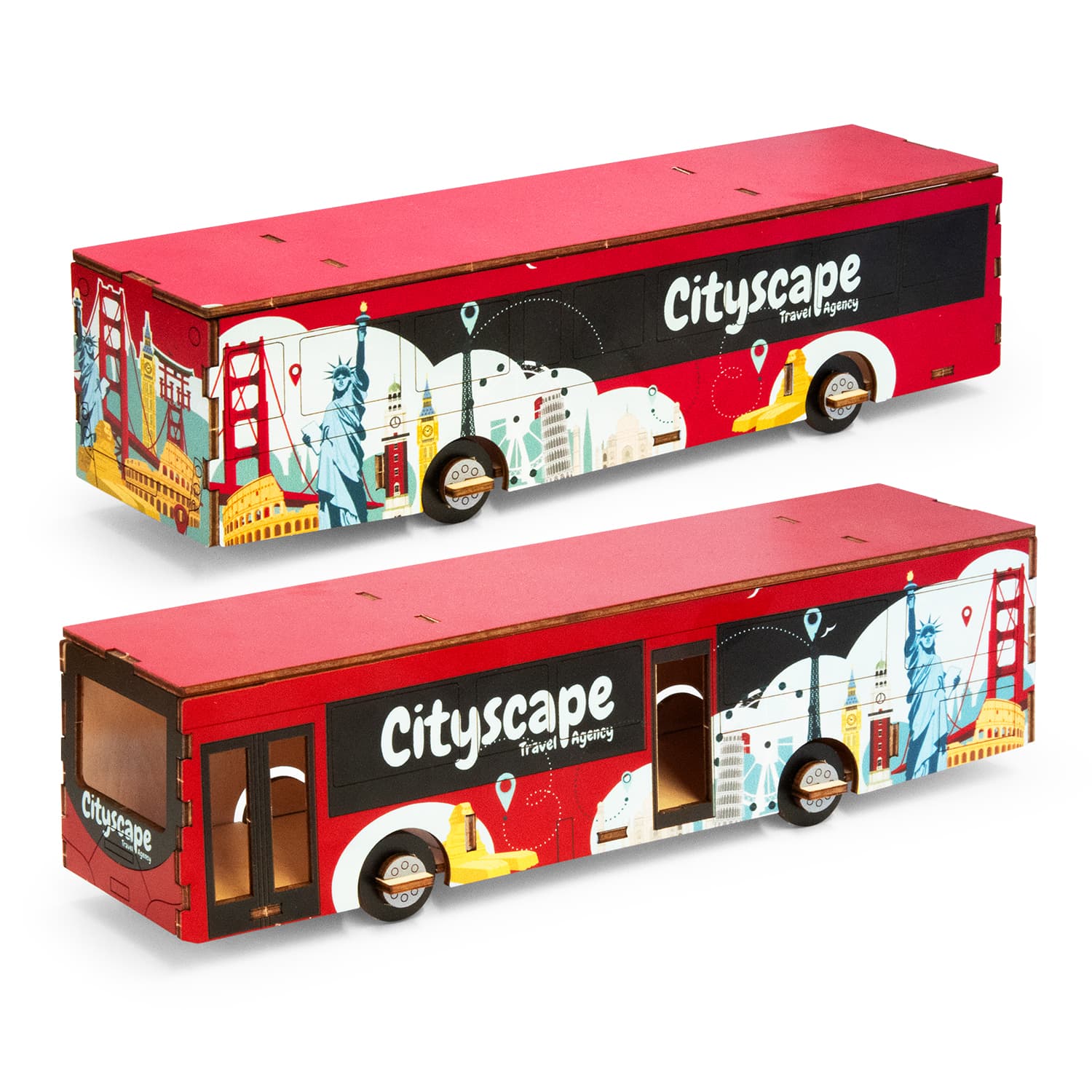 BRANDCRAFT Bus Wooden Model · Product view