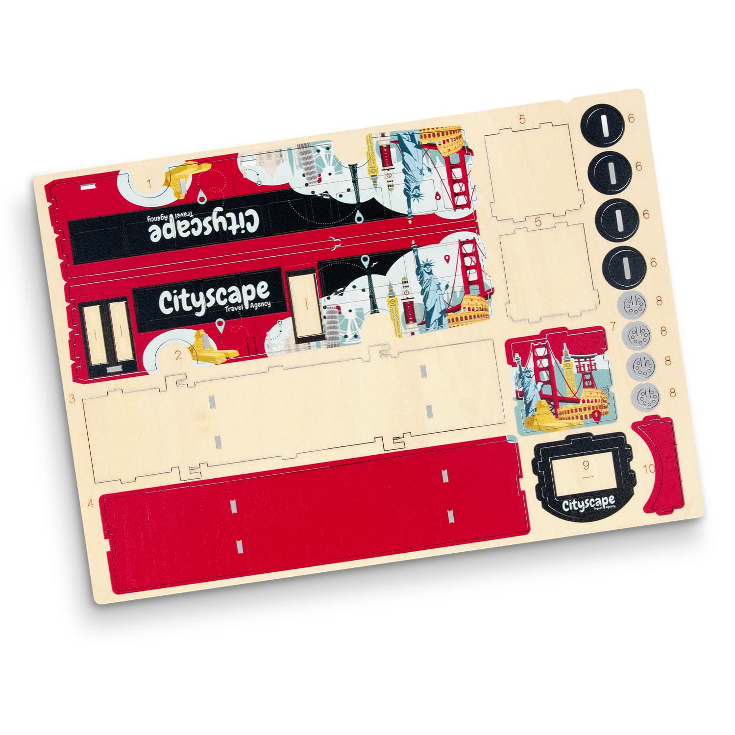 BRANDCRAFT Bus Wooden Model · Product view