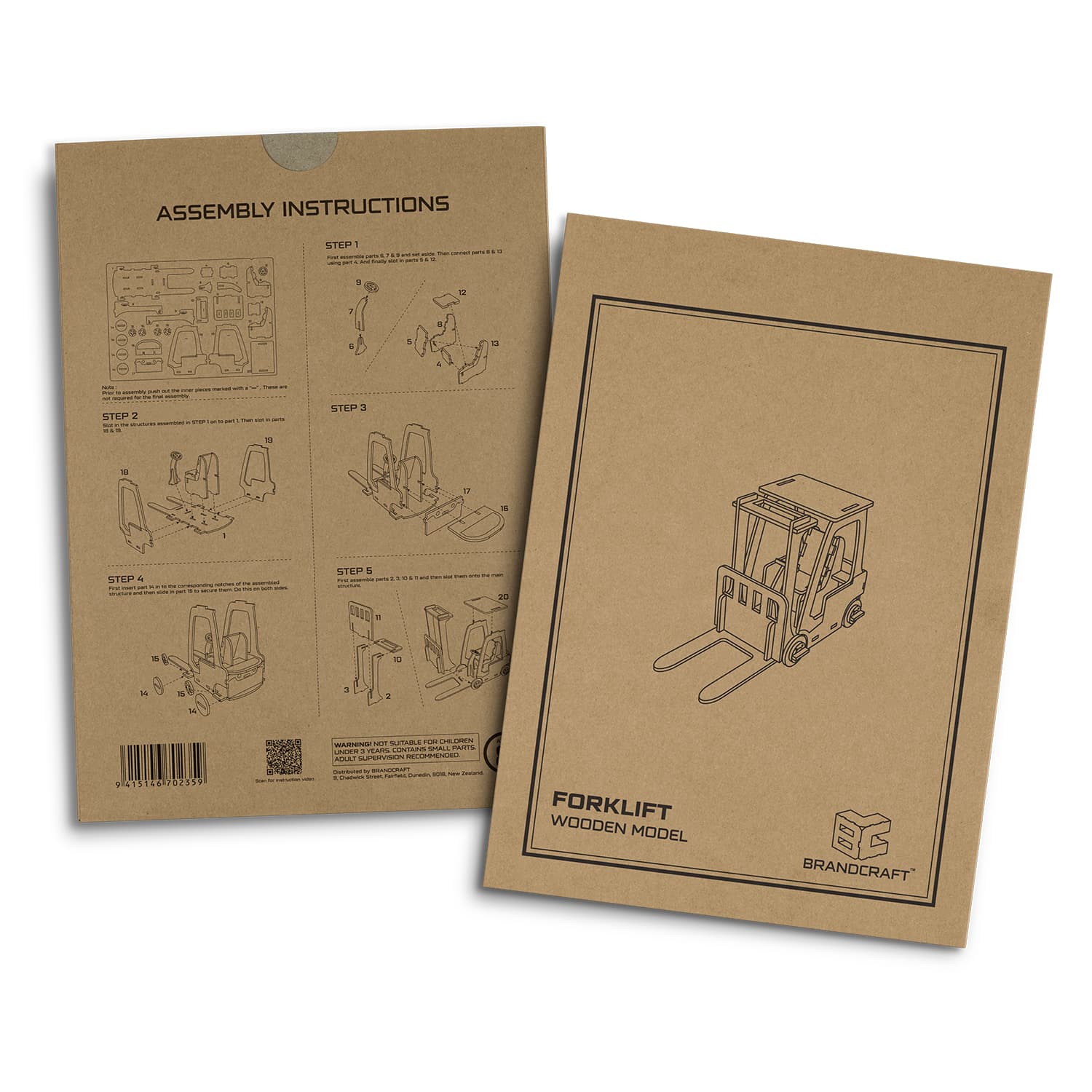 BRANDCRAFT Forklift Wooden Model · Product view