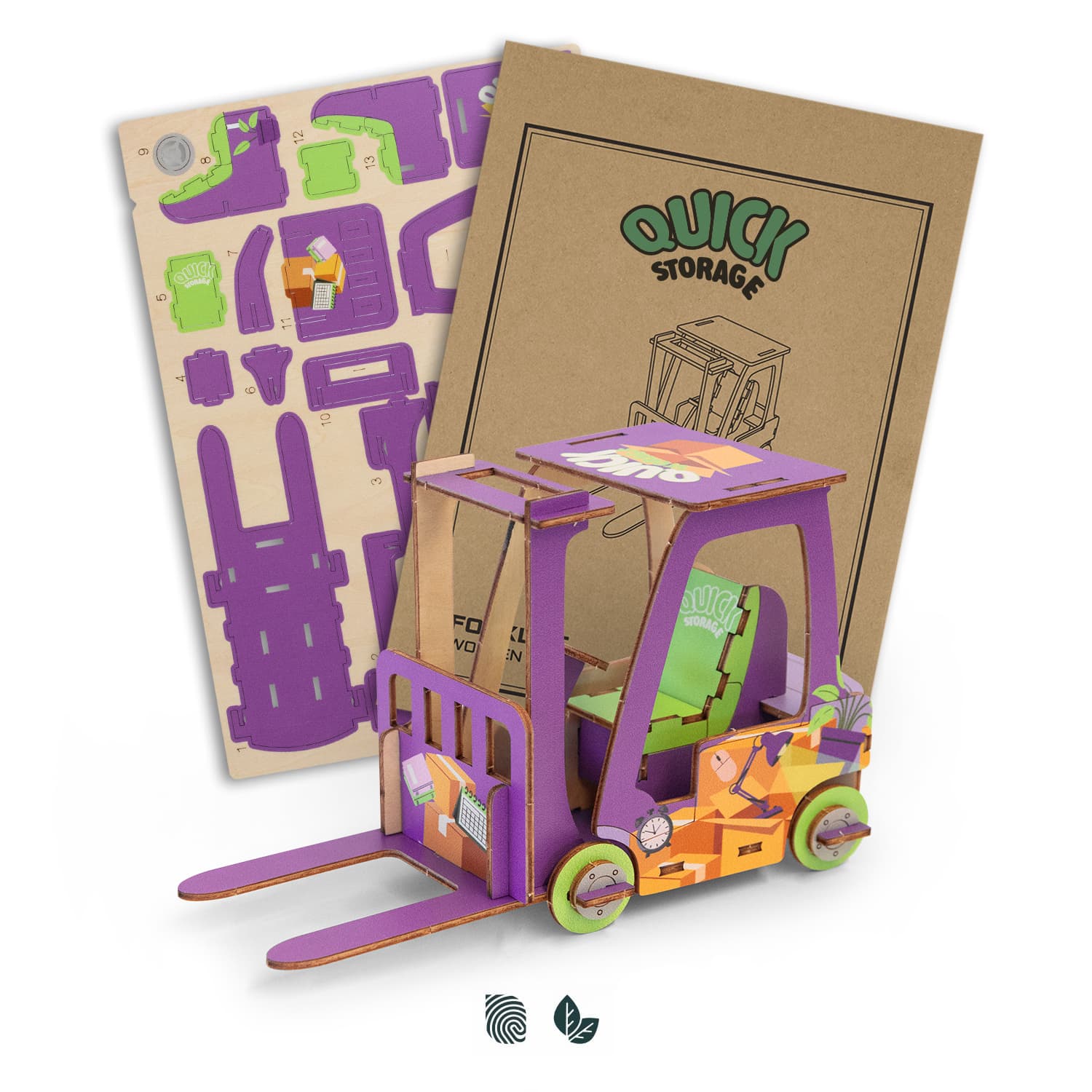 BRANDCRAFT Forklift Wooden Model · Product view