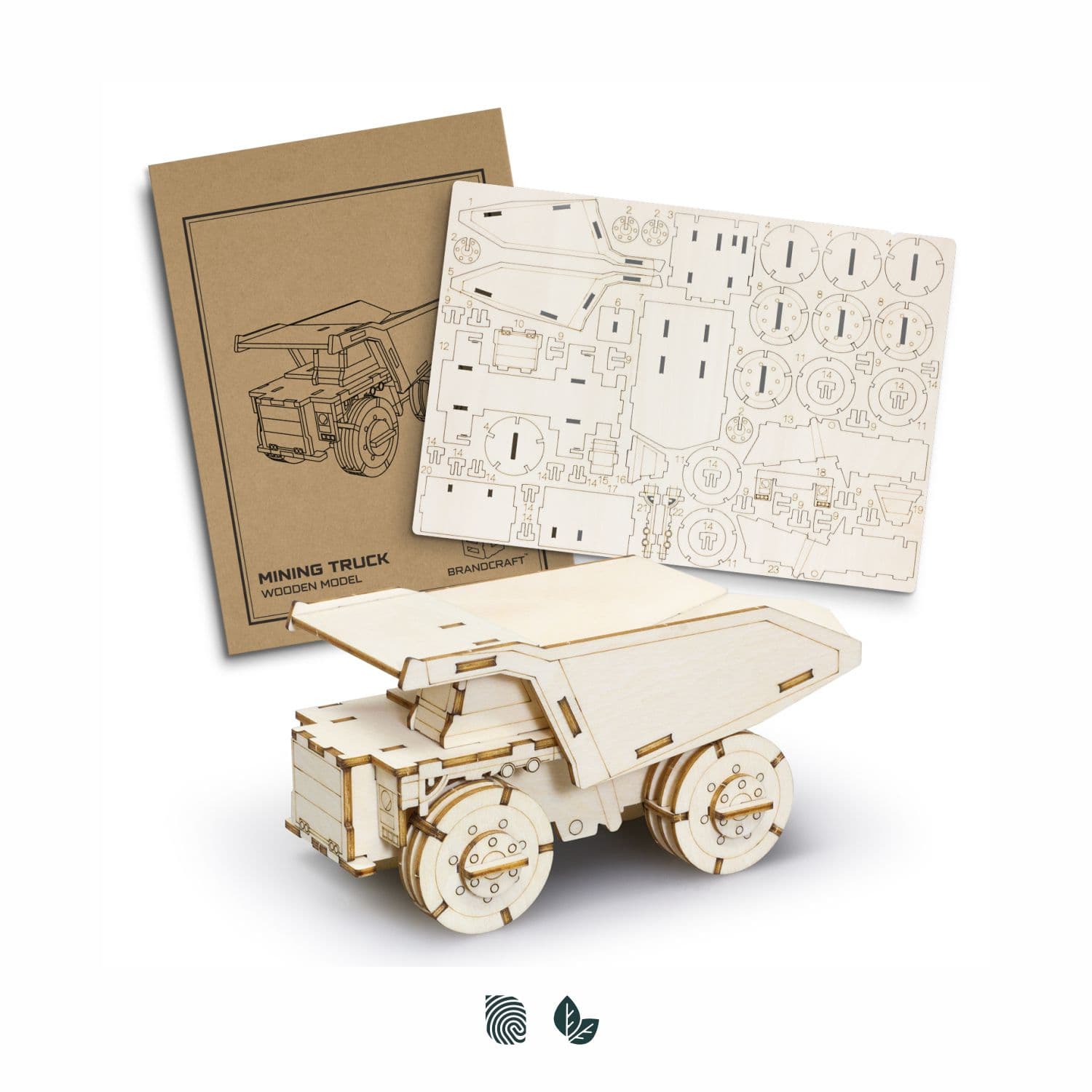 BRANDCRAFT Mining Truck Wooden Model · Product view