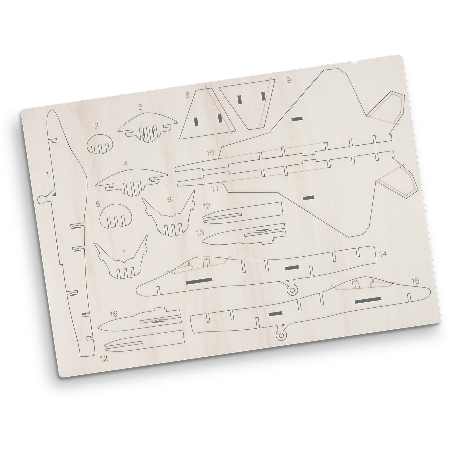 BRANDCRAFT Jet Fighter Wooden Model · Product view