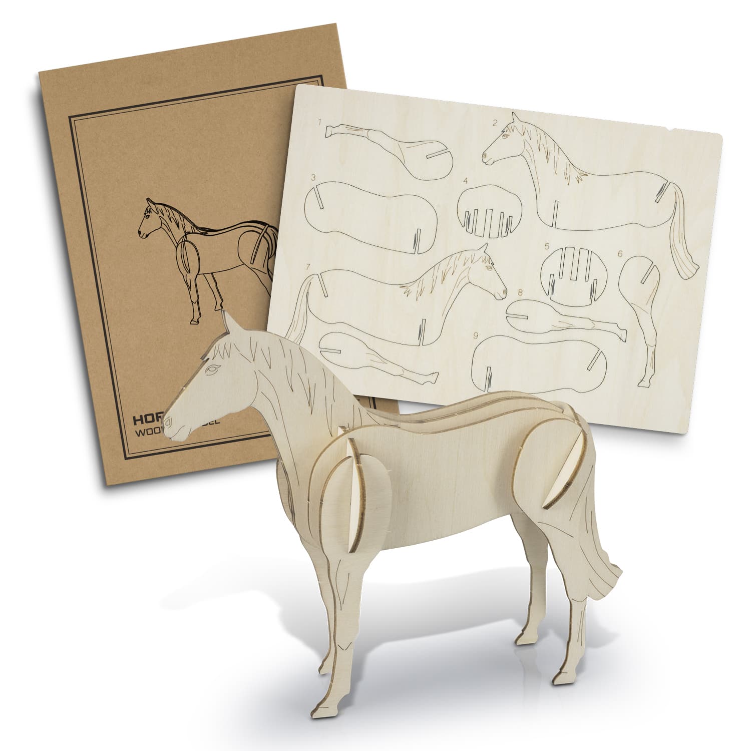 BRANDCRAFT Horse Wooden Model · Product view