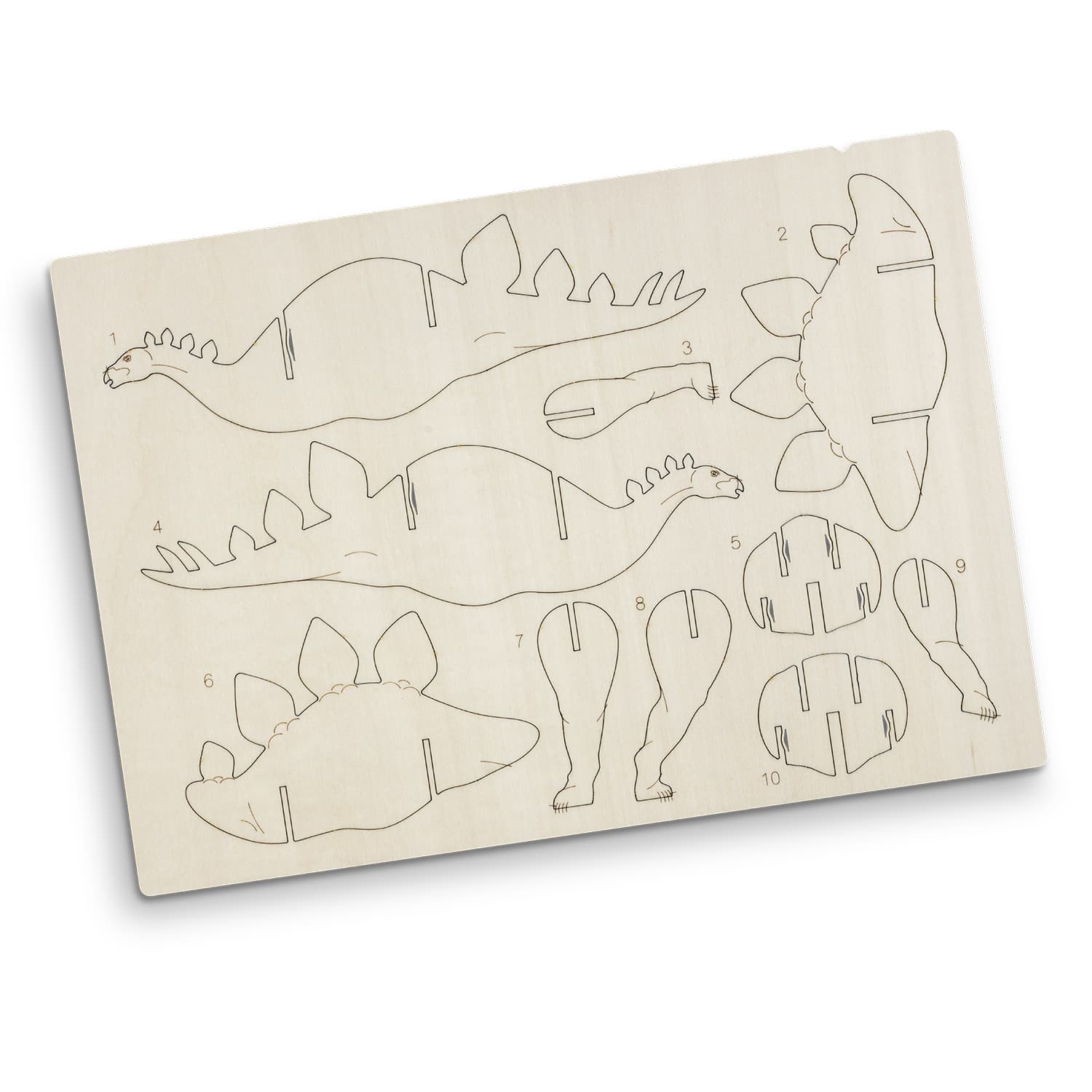 BRANDCRAFT Stegosaurus Wooden Model · Product view