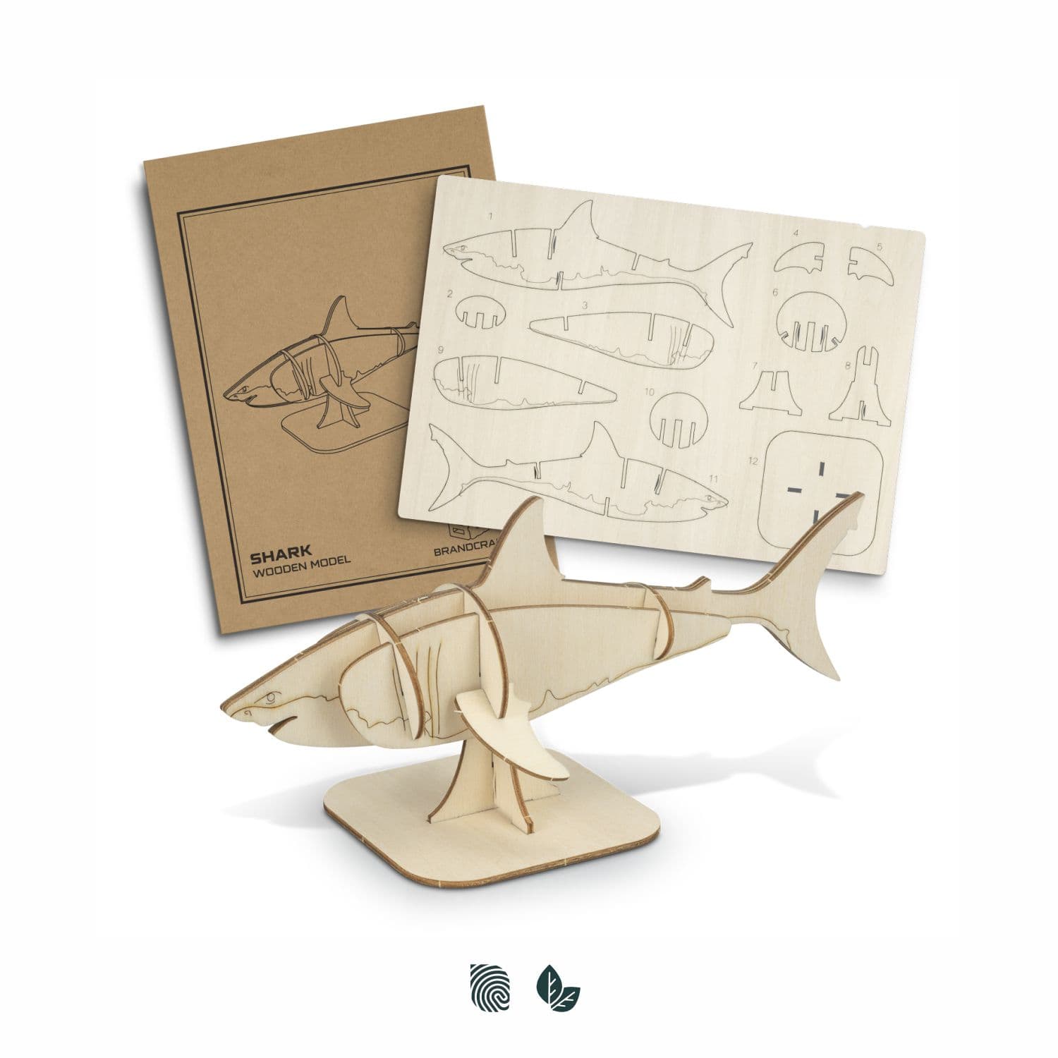 BRANDCRAFT Shark Wooden Model · Product view