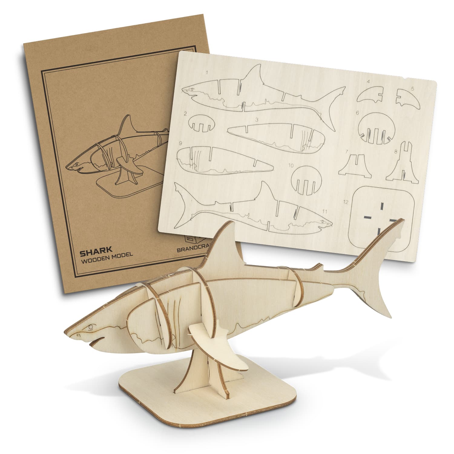 BRANDCRAFT Shark Wooden Model · Product view