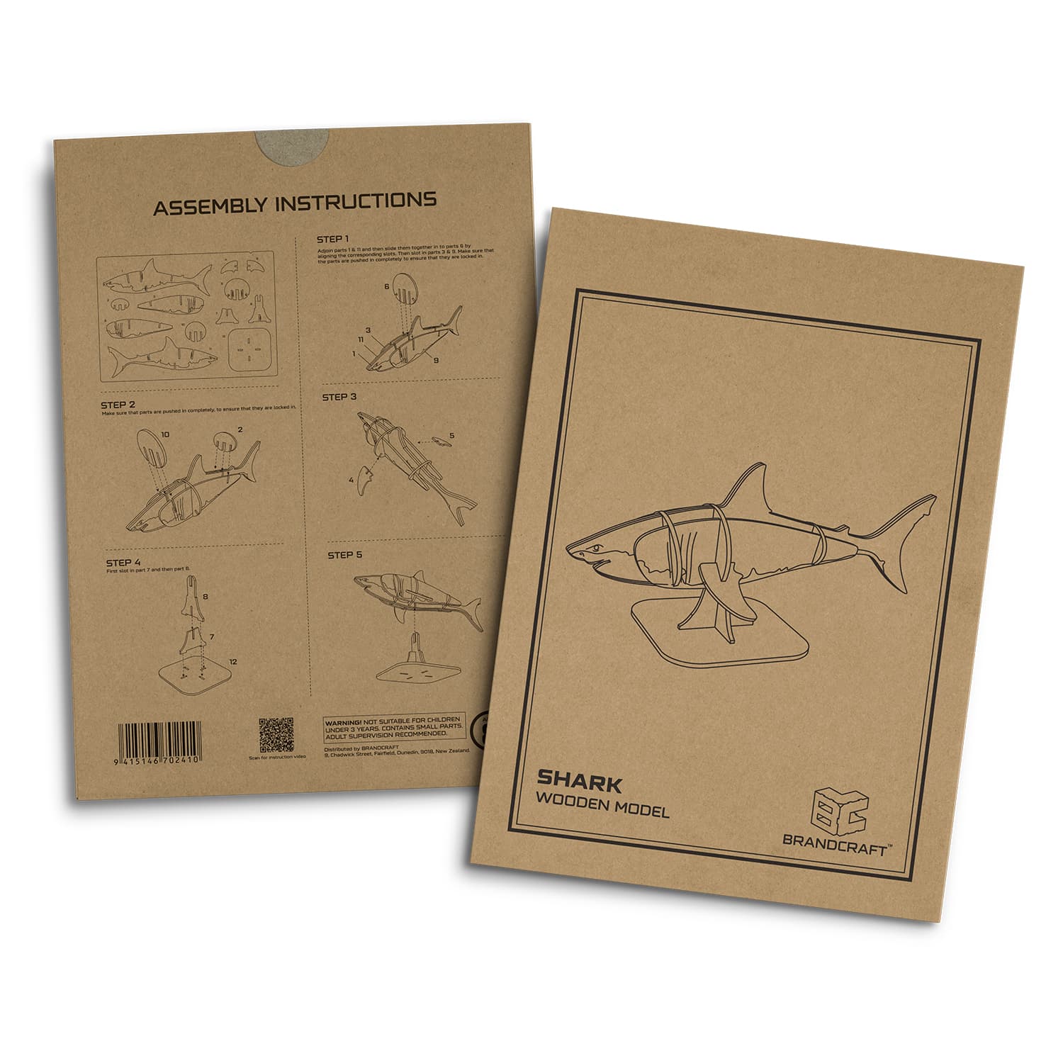BRANDCRAFT Shark Wooden Model · Product view