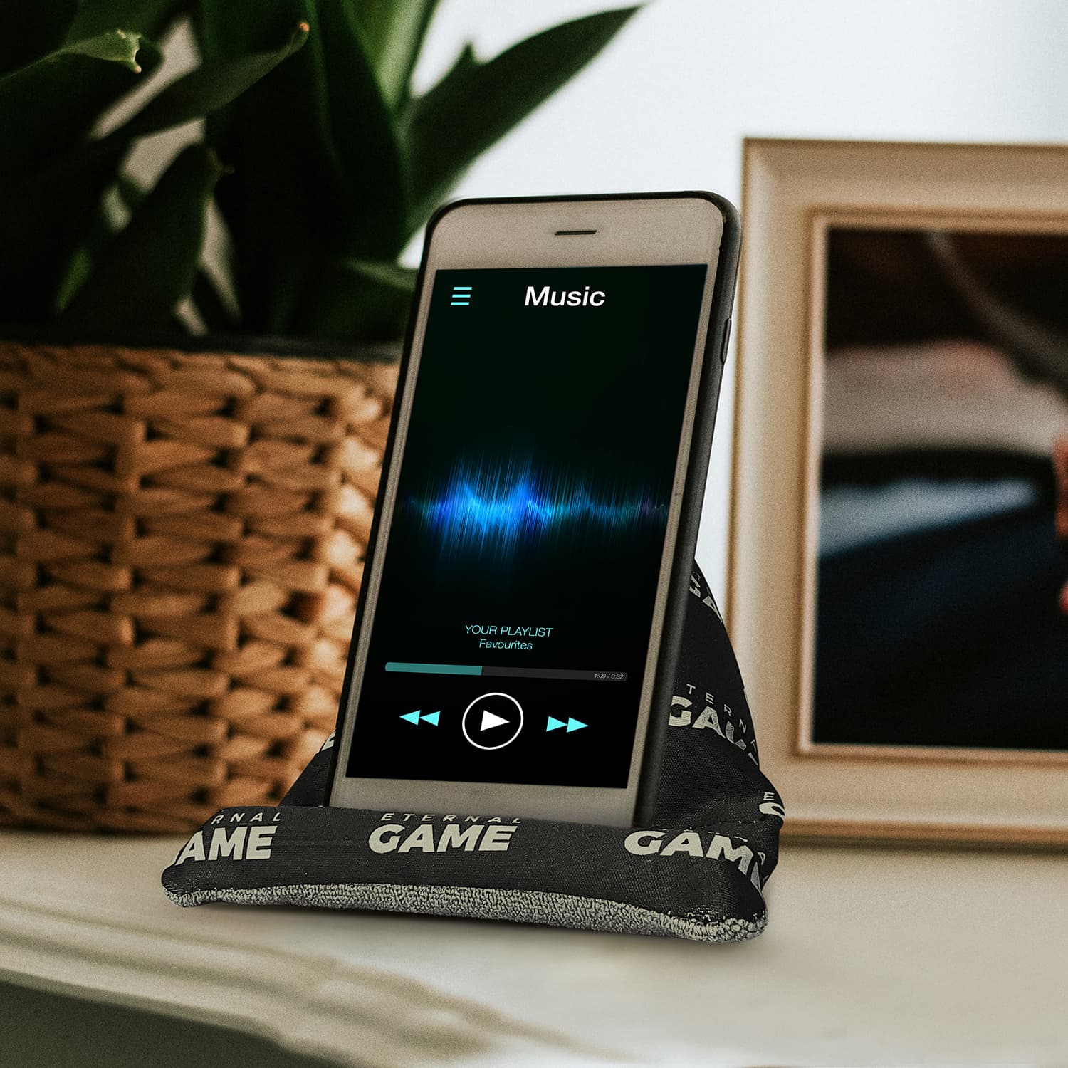 Bean Bag Phone Holder · Product view