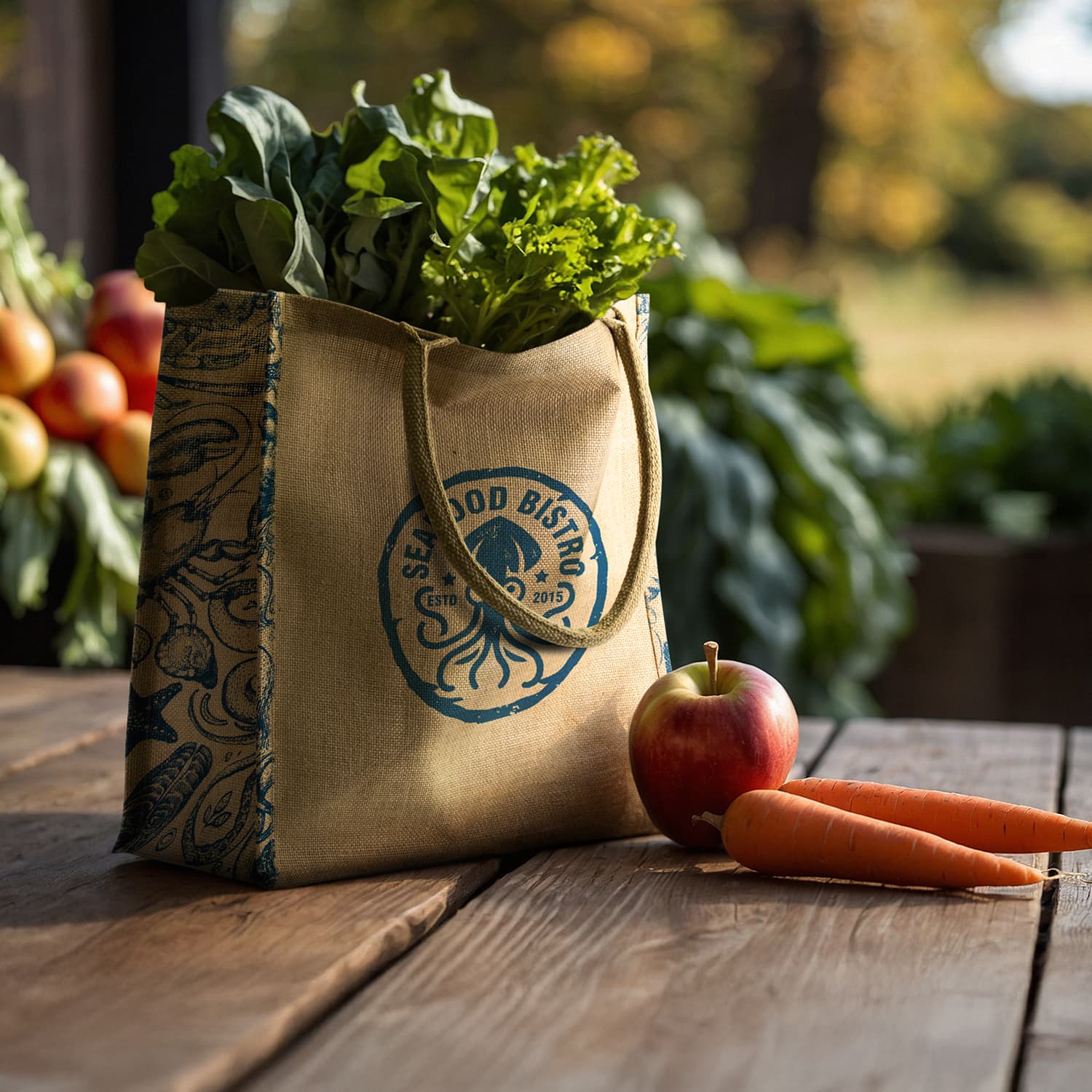 Lanza Jute Tote Bag · Product view