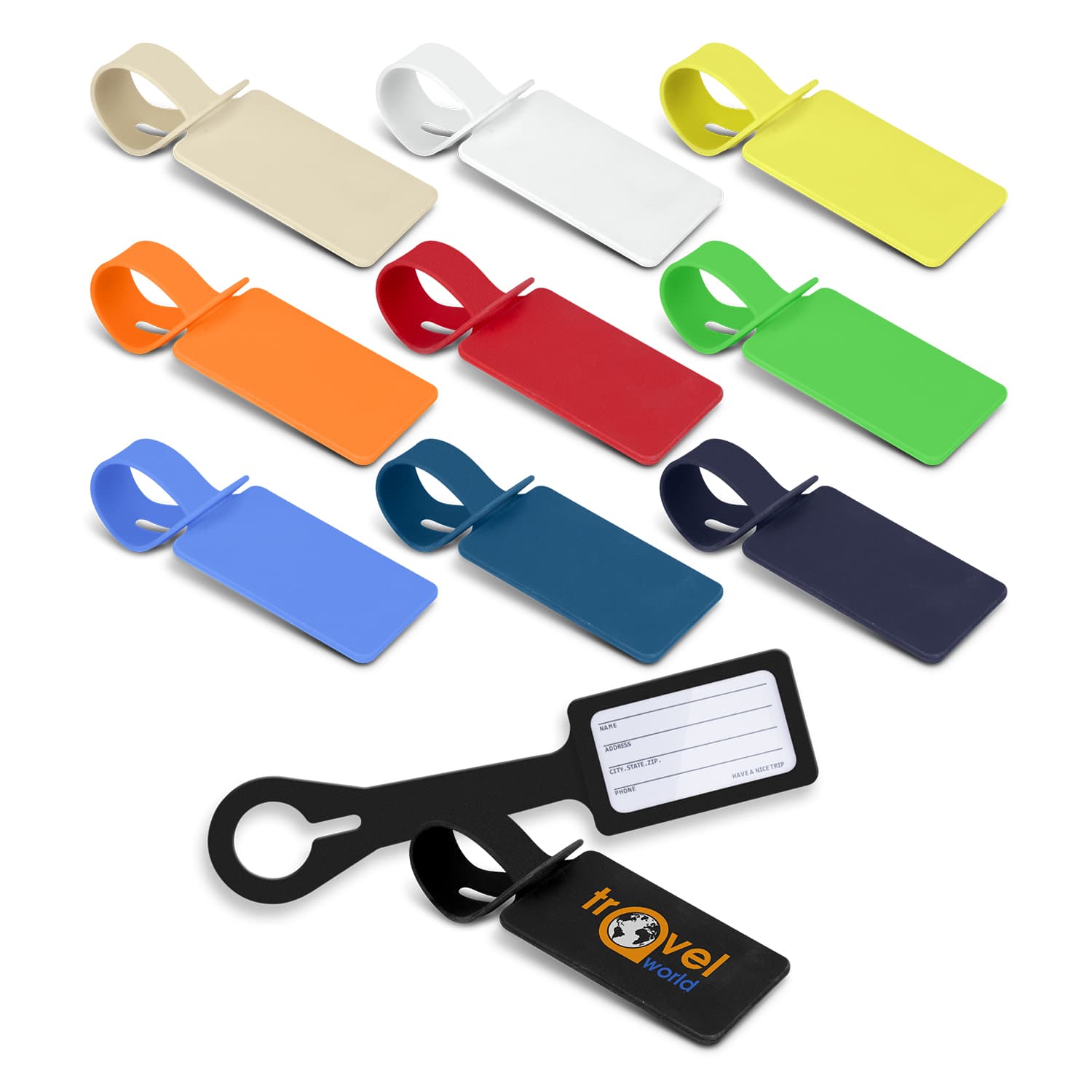 Silicone Luggage Tag · Product view