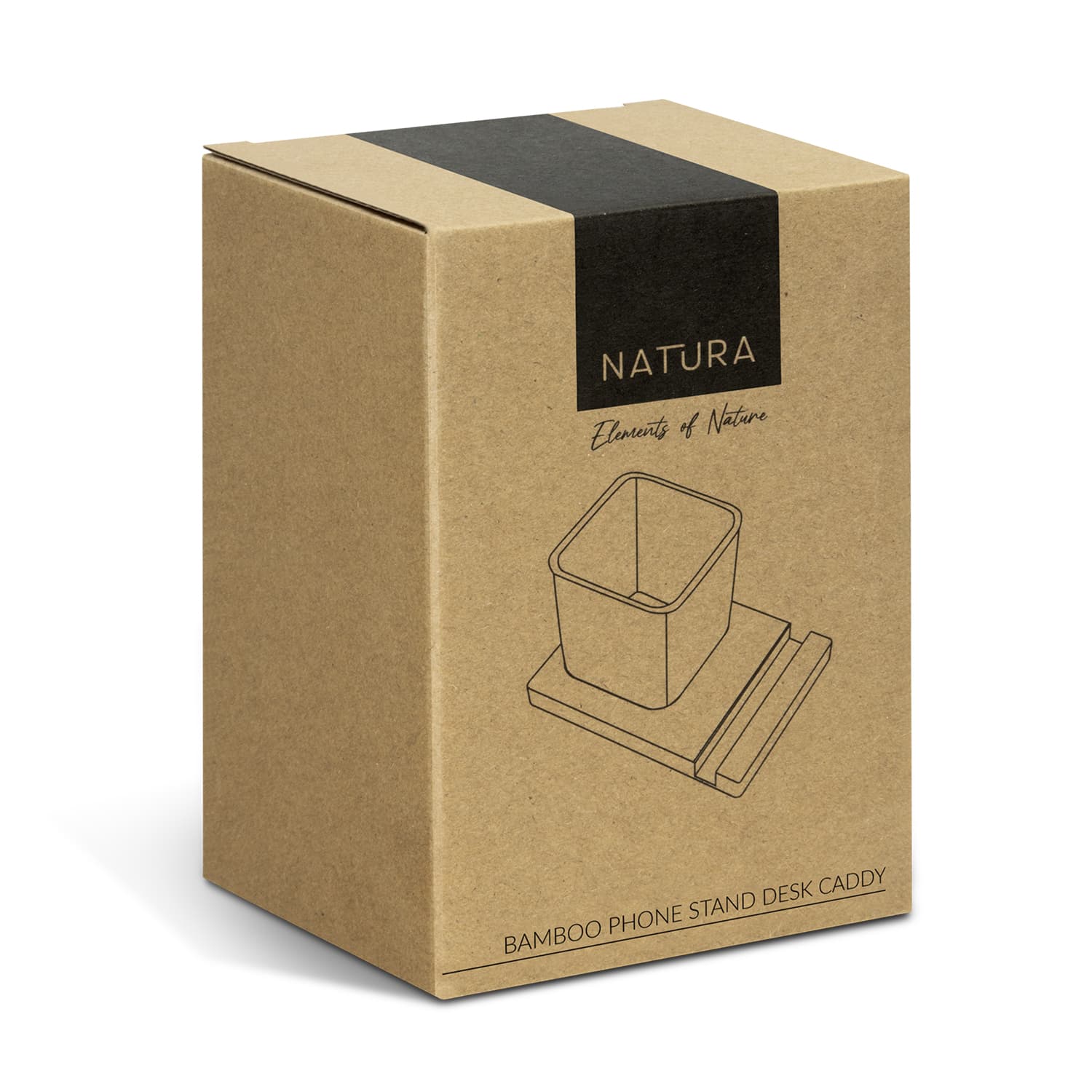 NATURA Bamboo Phone Stand Desk Caddy · Product view