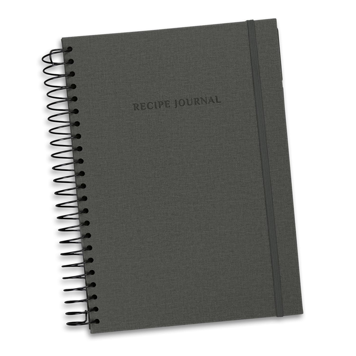 Keepsake Recipe Journal · Charcoal · front