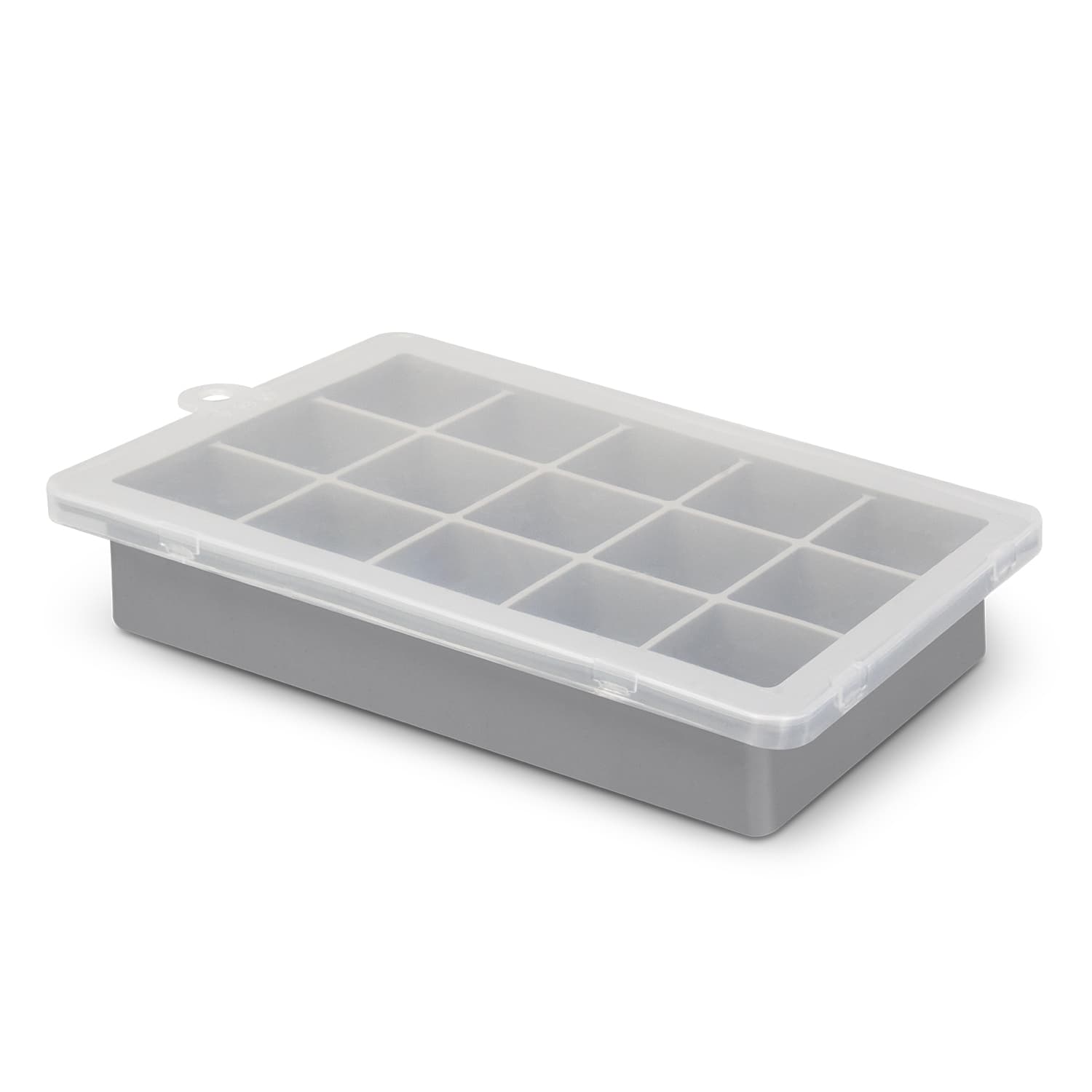Blizzard Ice Tray with Lid · Grey Base/Transparent Lid · front