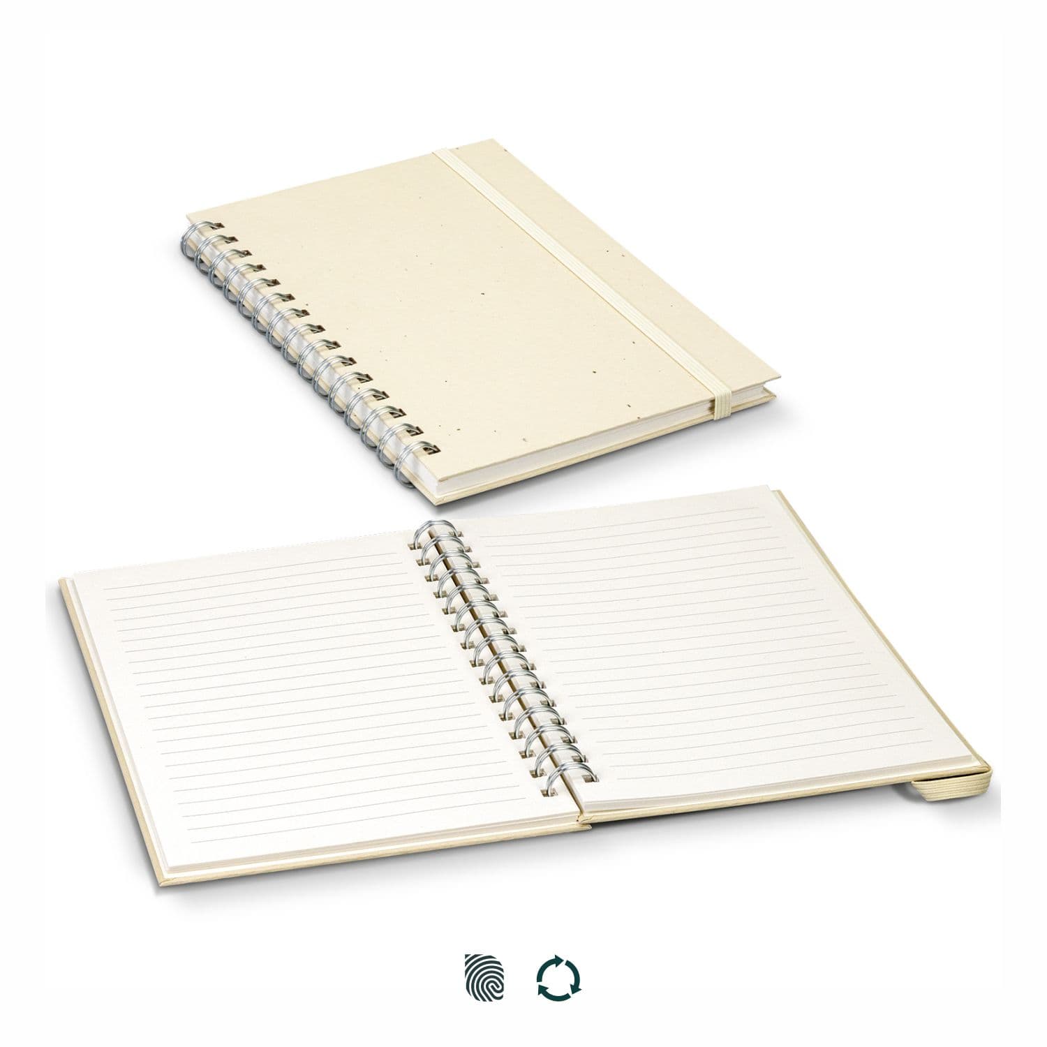 Terra Recycled Paper Spiral Notebook · Product view