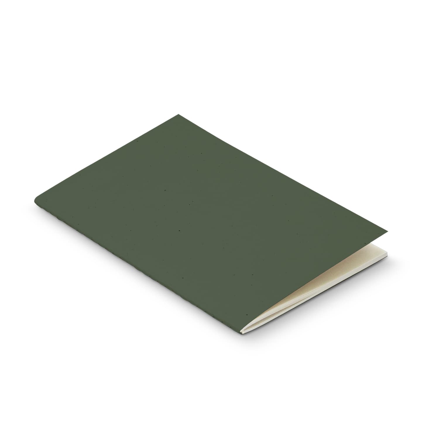 Terra Recycled Paper Soft Cover Notebook · Olive · front