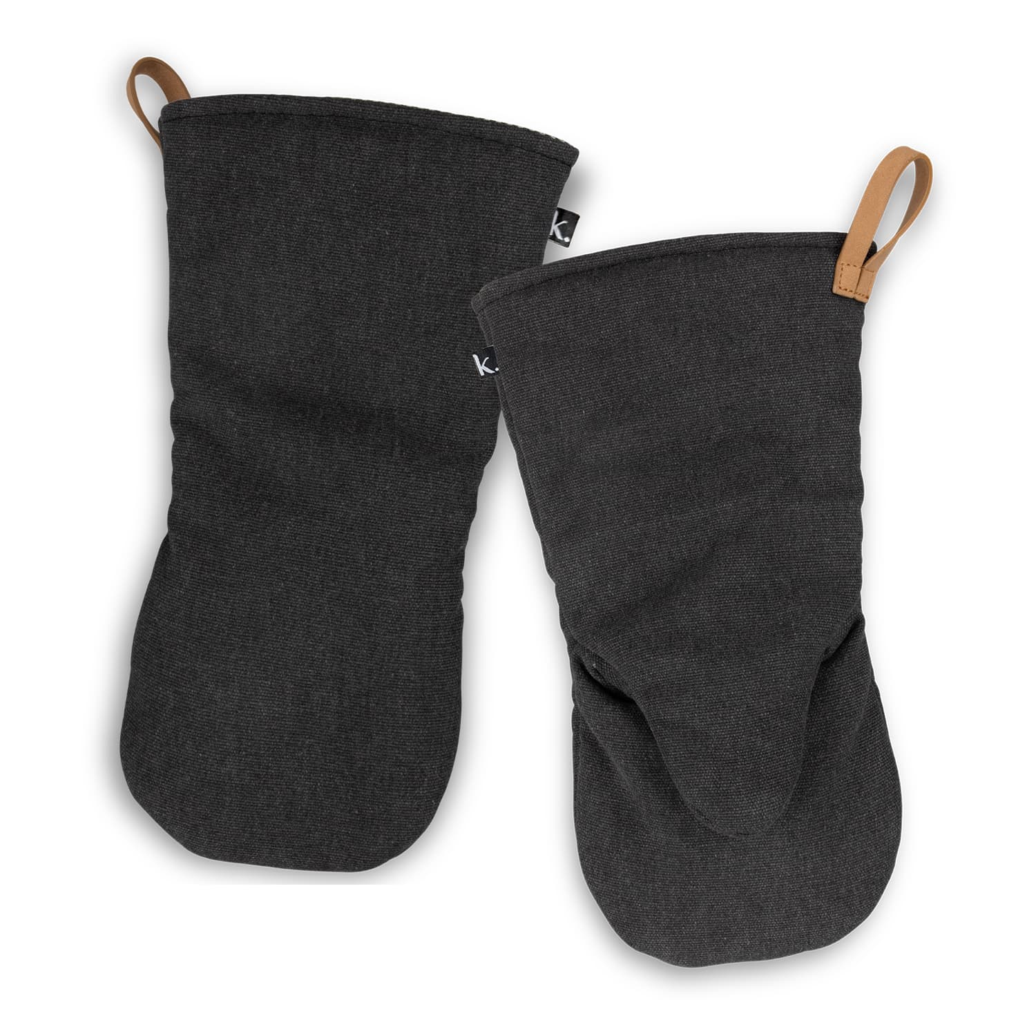 Keepsake Canvas Oven Mitt · Washed Black · front