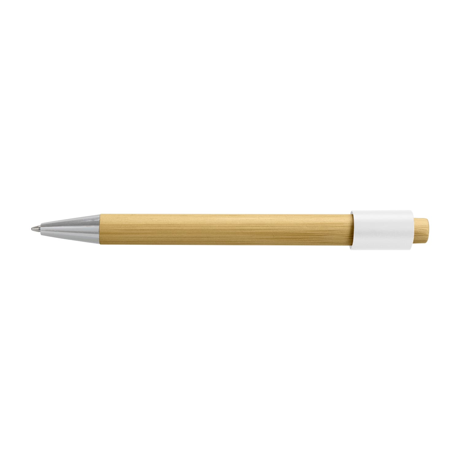 Unwind Bamboo Spinner Pen · Natural/White · colour reference