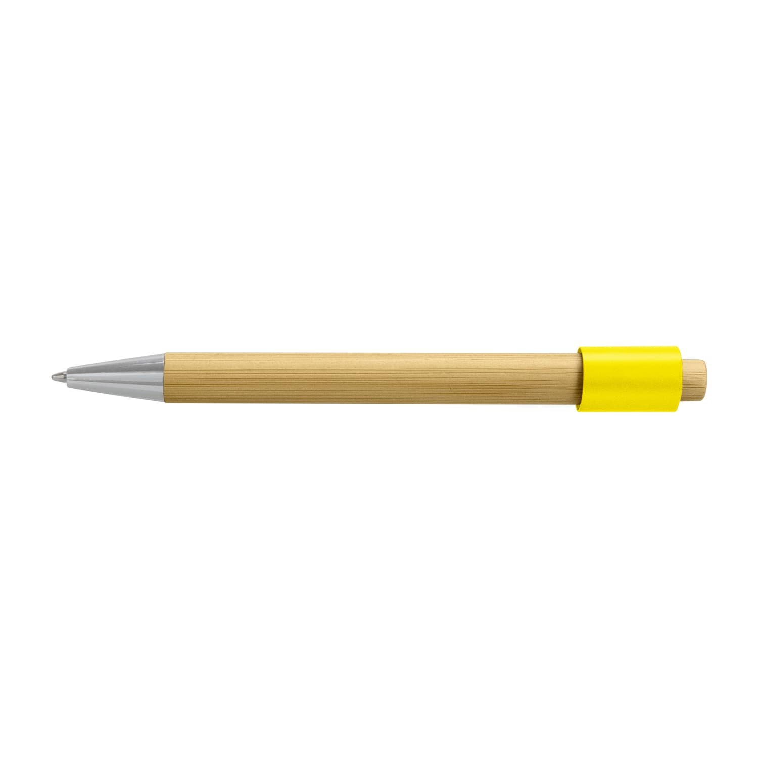 Unwind Bamboo Spinner Pen · Natural/Yellow · colour reference