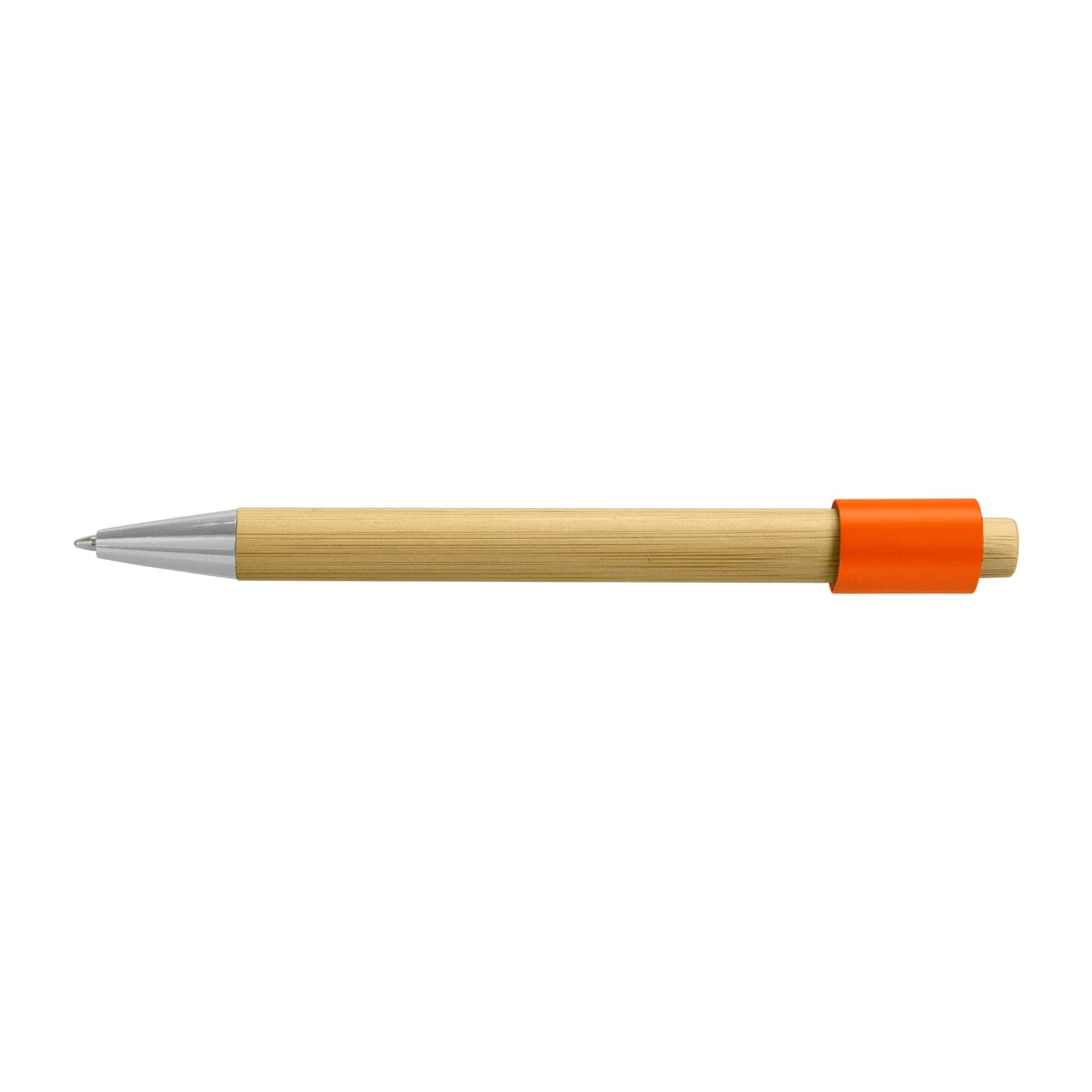 Unwind Bamboo Spinner Pen · Natural/Orange · colour reference