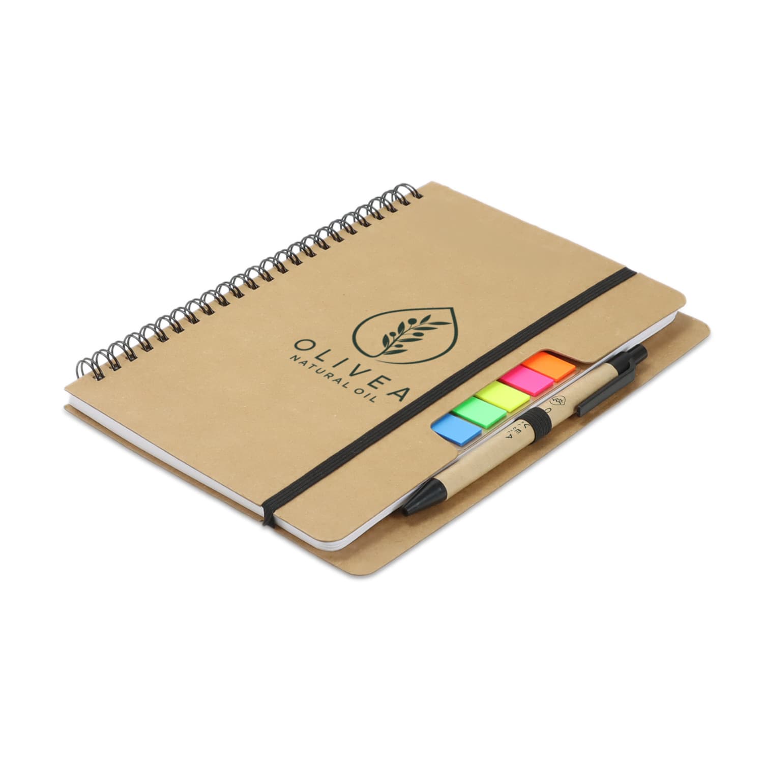 Kraft Notebook With Notes And Flags · Product view