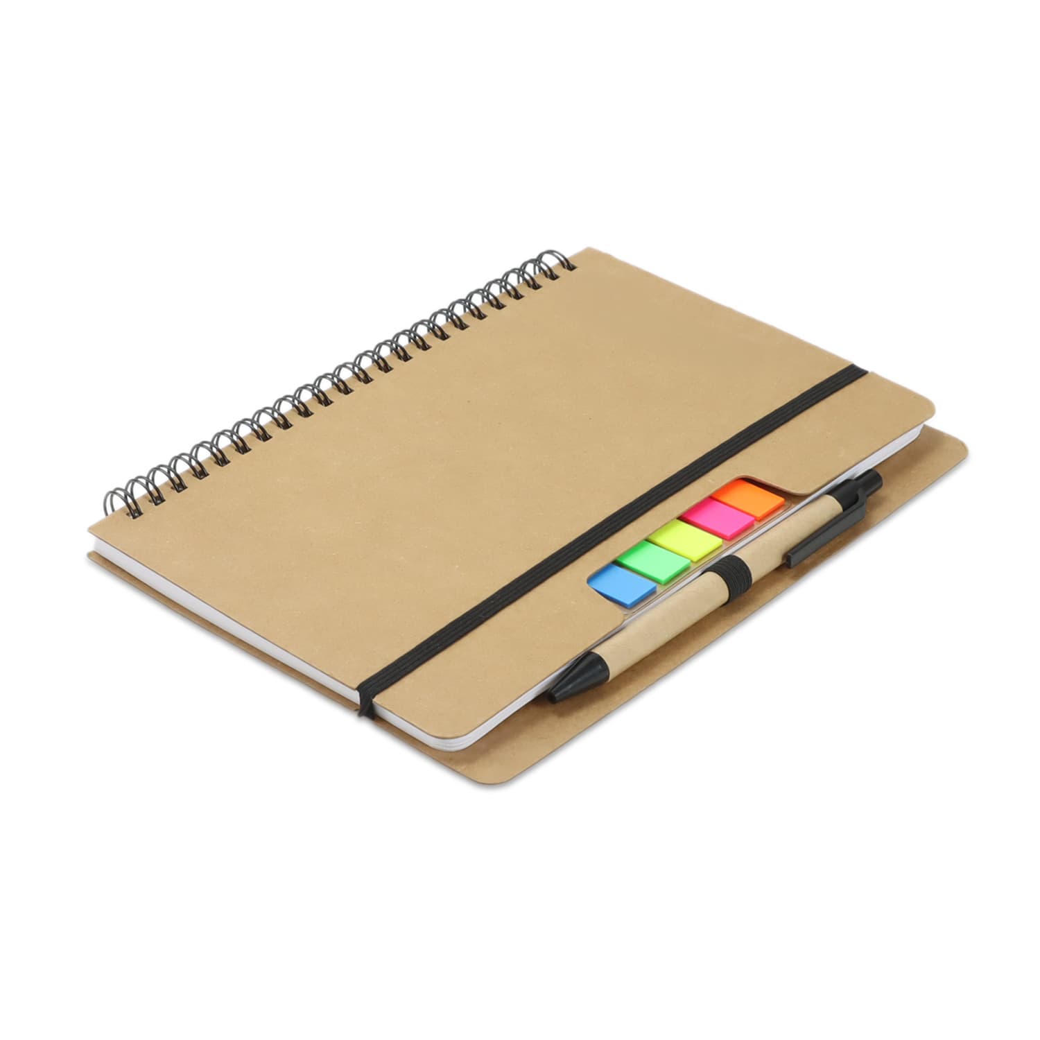 Kraft Notebook With Notes And Flags · Product view